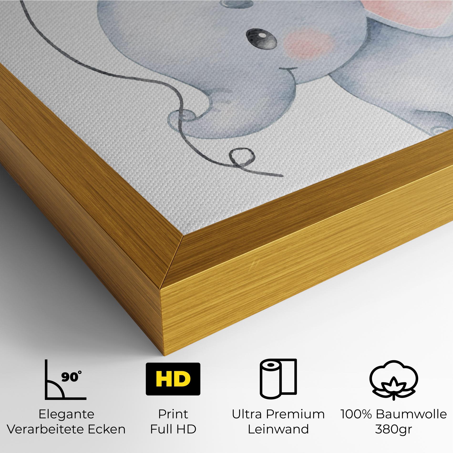 Leinwandbild Baby Elephant Kids mockup 4