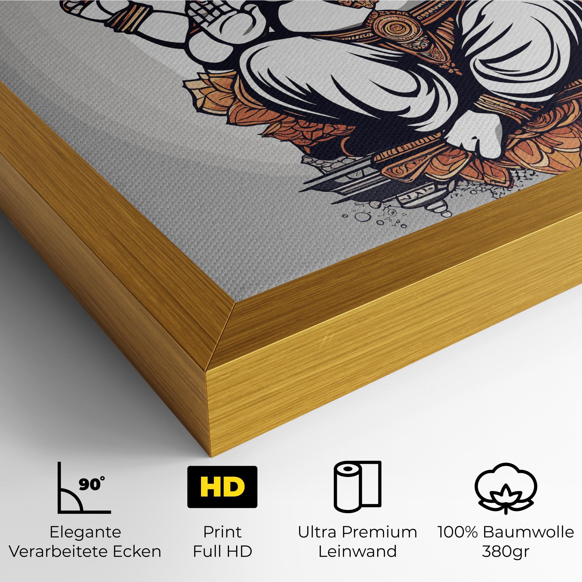 Leinwandbild Chaturthi Greys mockup 4