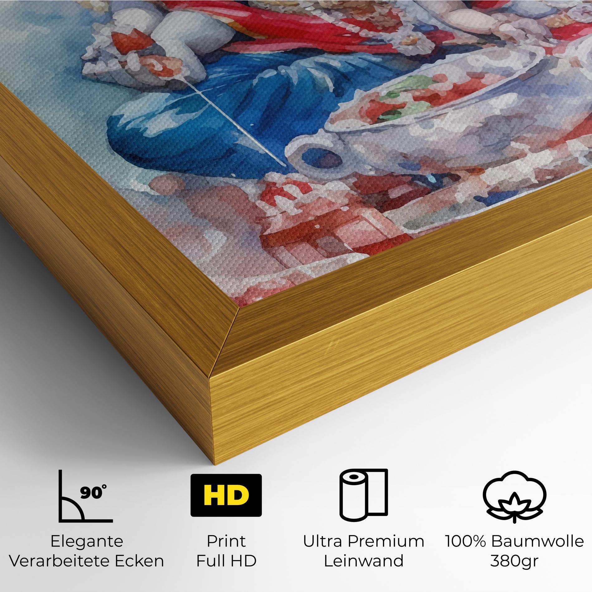 Leinwandbild Durga Puja Festival mockup 4