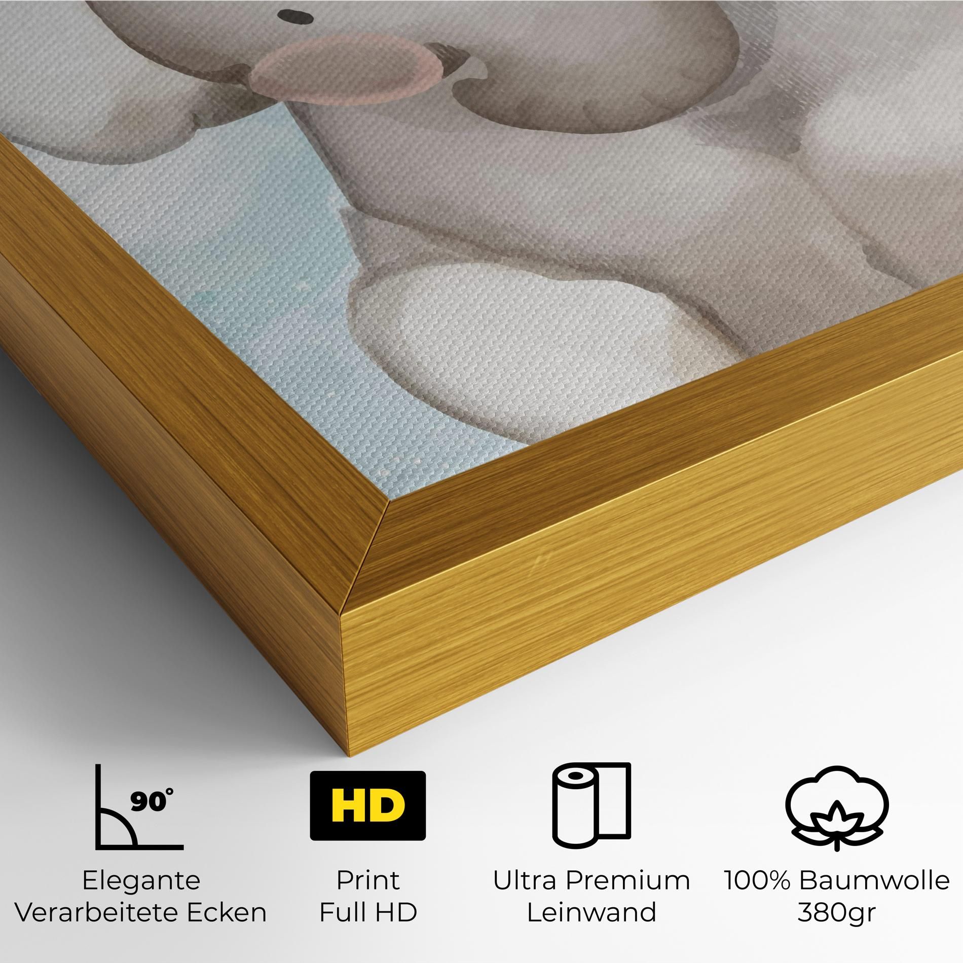 Elephant On Blue mockup 4