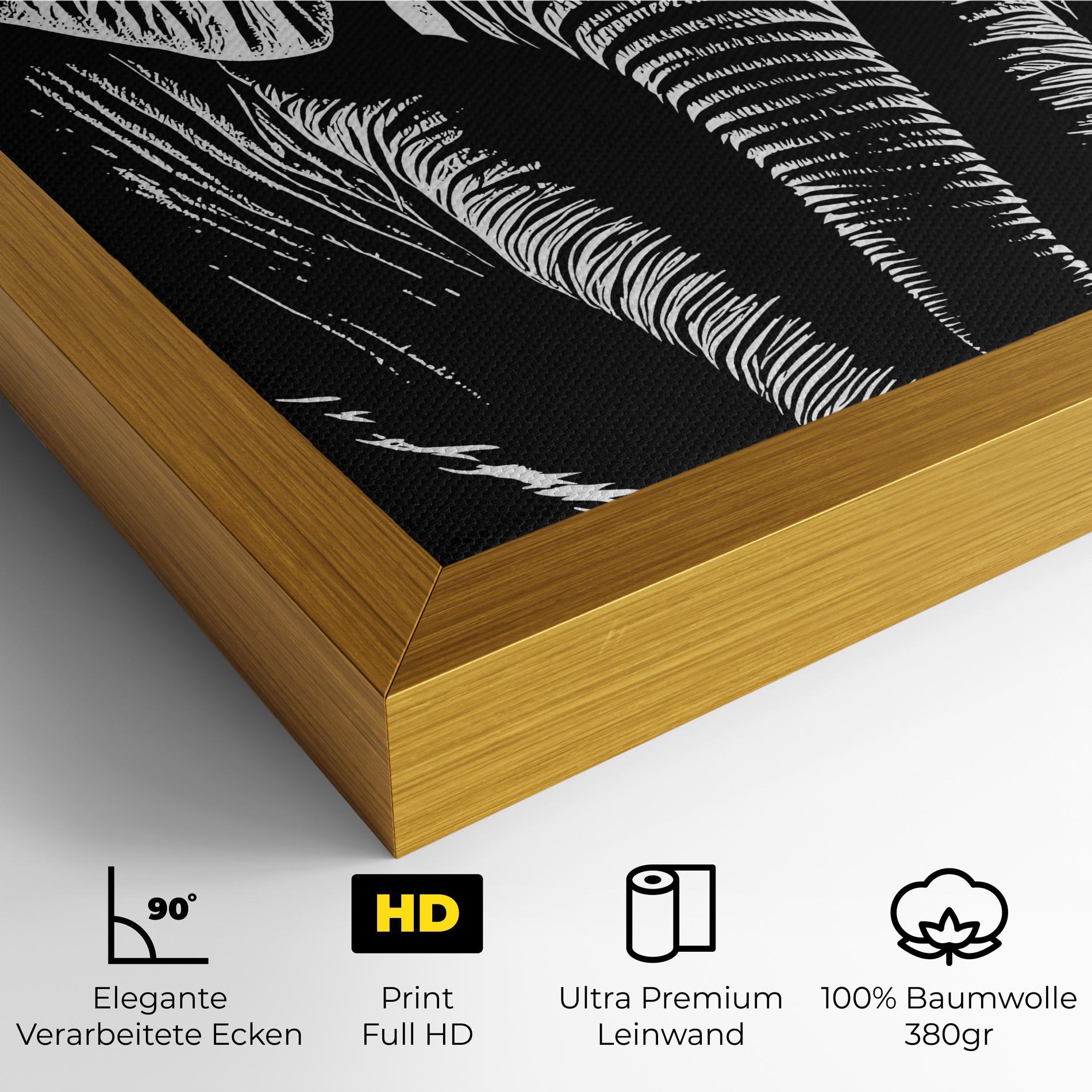 Leinwandbild Elephant White Head mockup 4