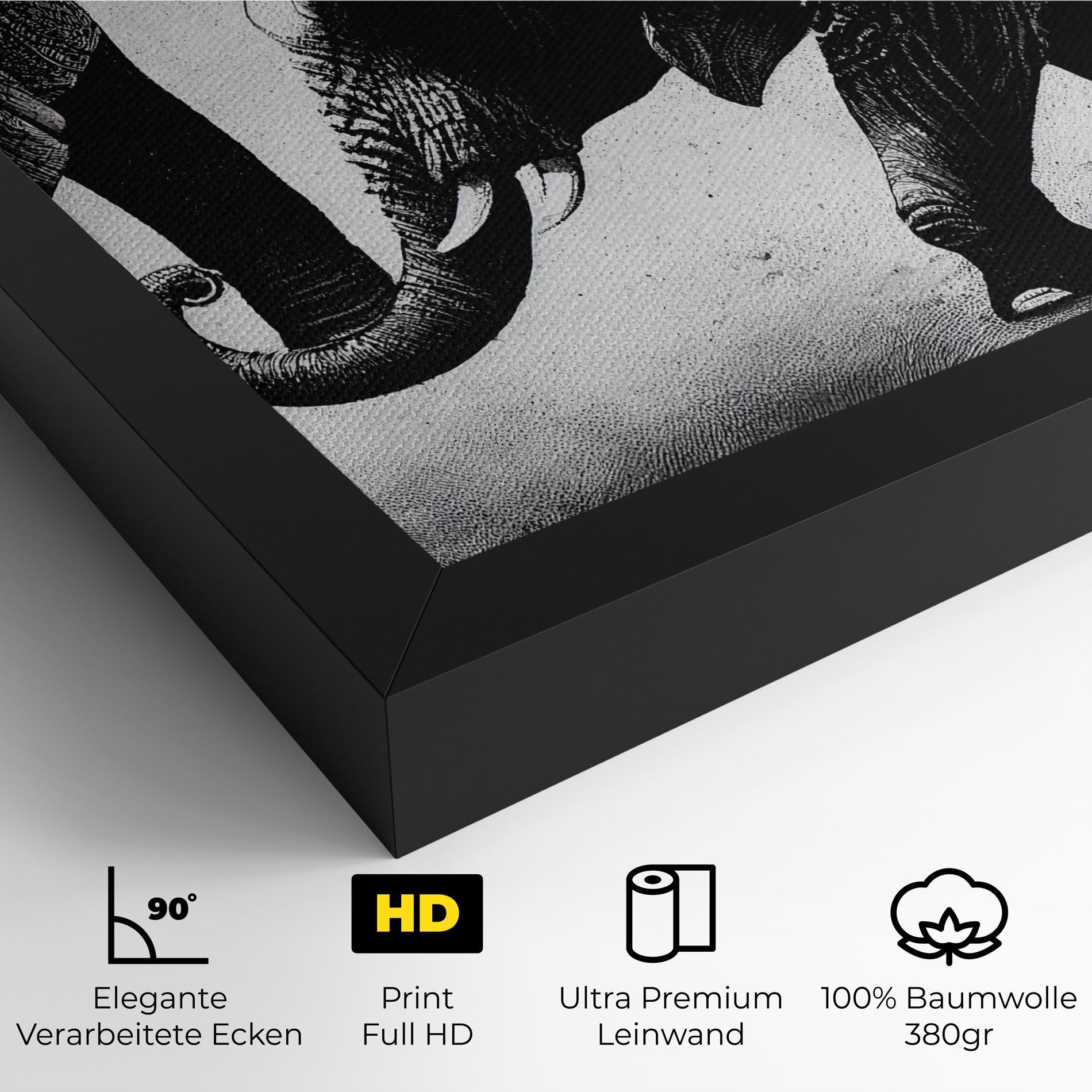 Leinwandbild Baby Elephant mockup 4