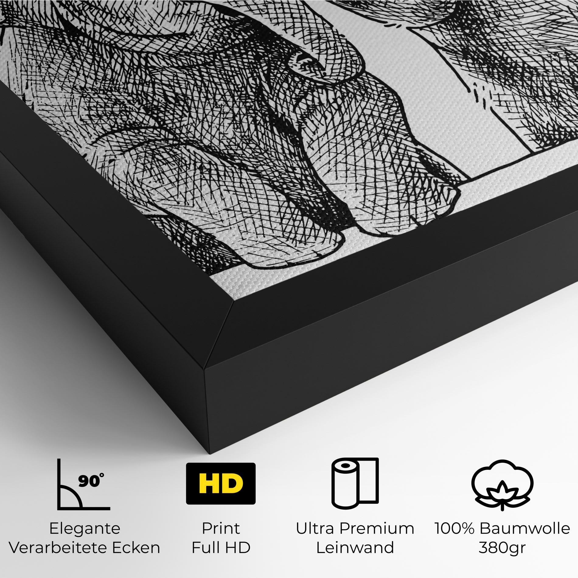 Leinwandbild Baby Elephants mockup 4