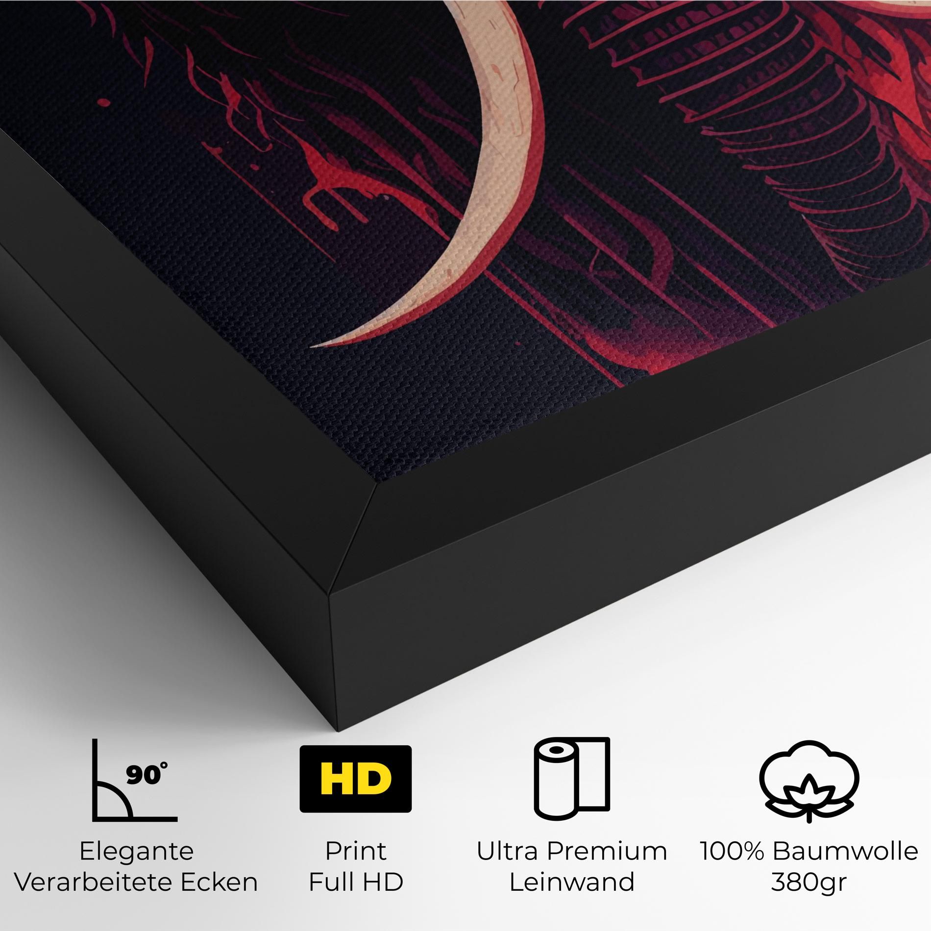 Blue Red Elephant mockup 4