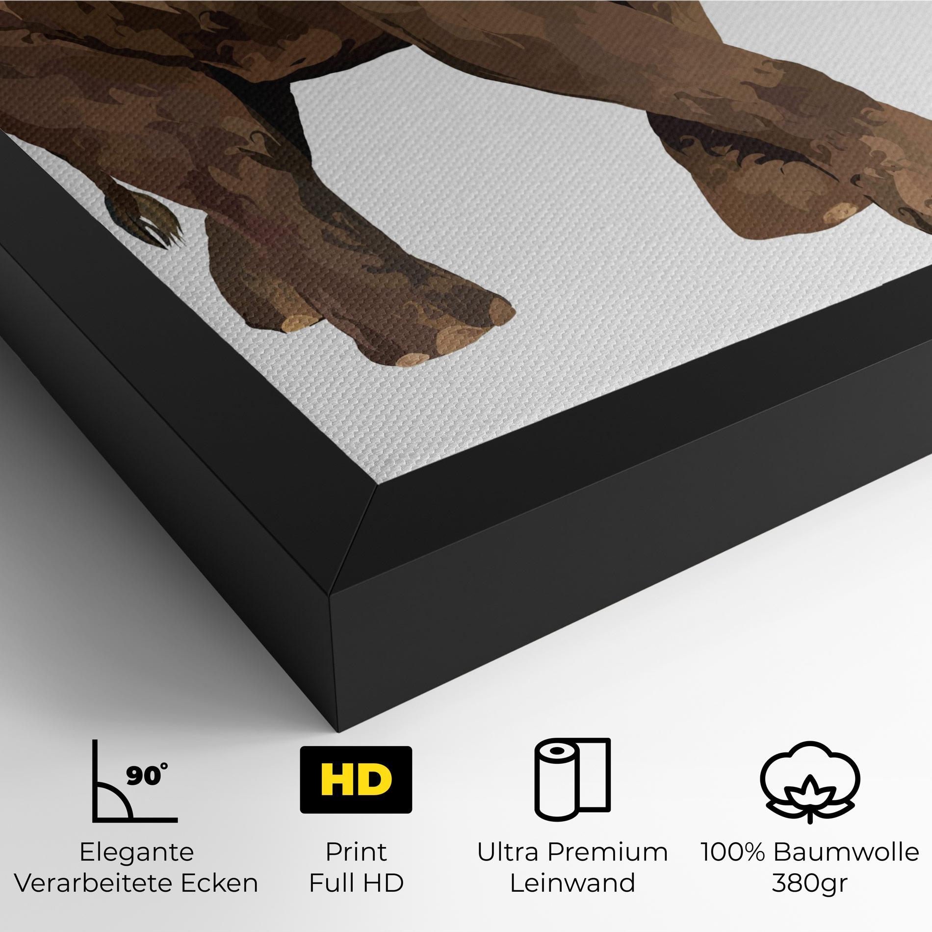 Leinwandbild Brown Elephant mockup 4