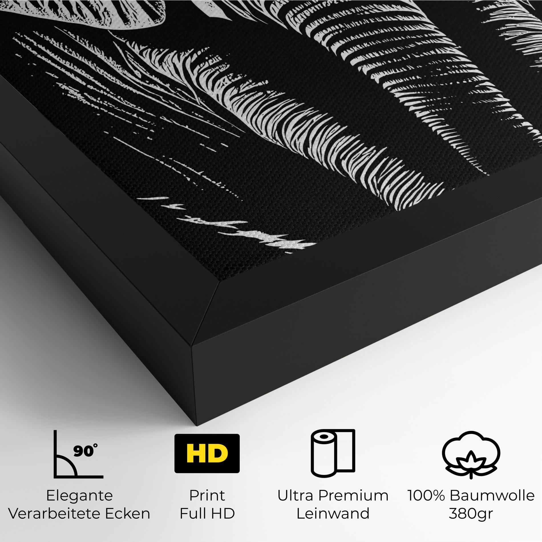 Leinwandbild Elephant White Head mockup 4