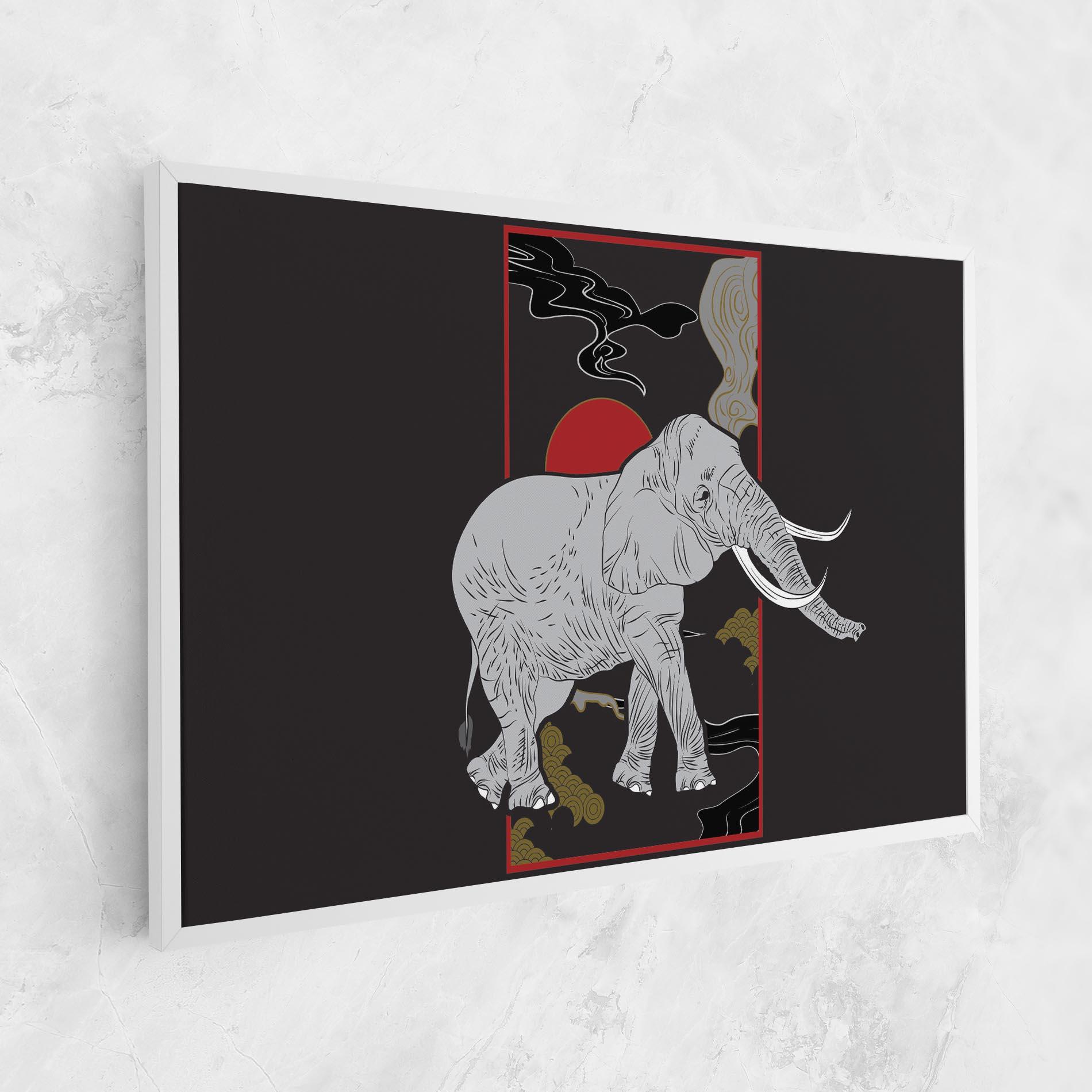 Leinwandbild Elephant Asia mockup 1