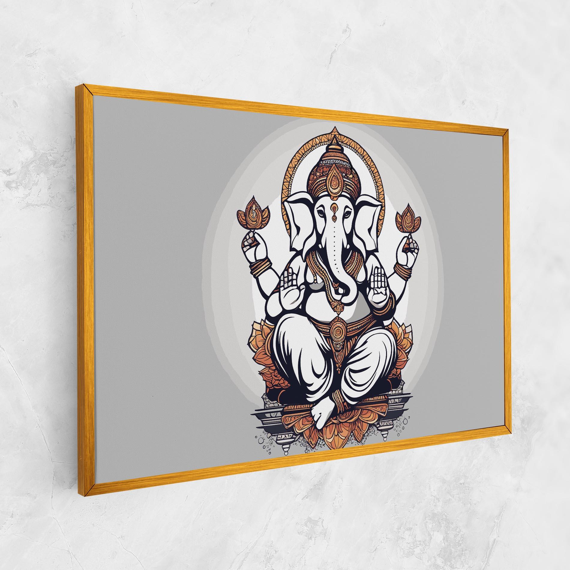 Leinwandbild Chaturthi Greys mockup 1