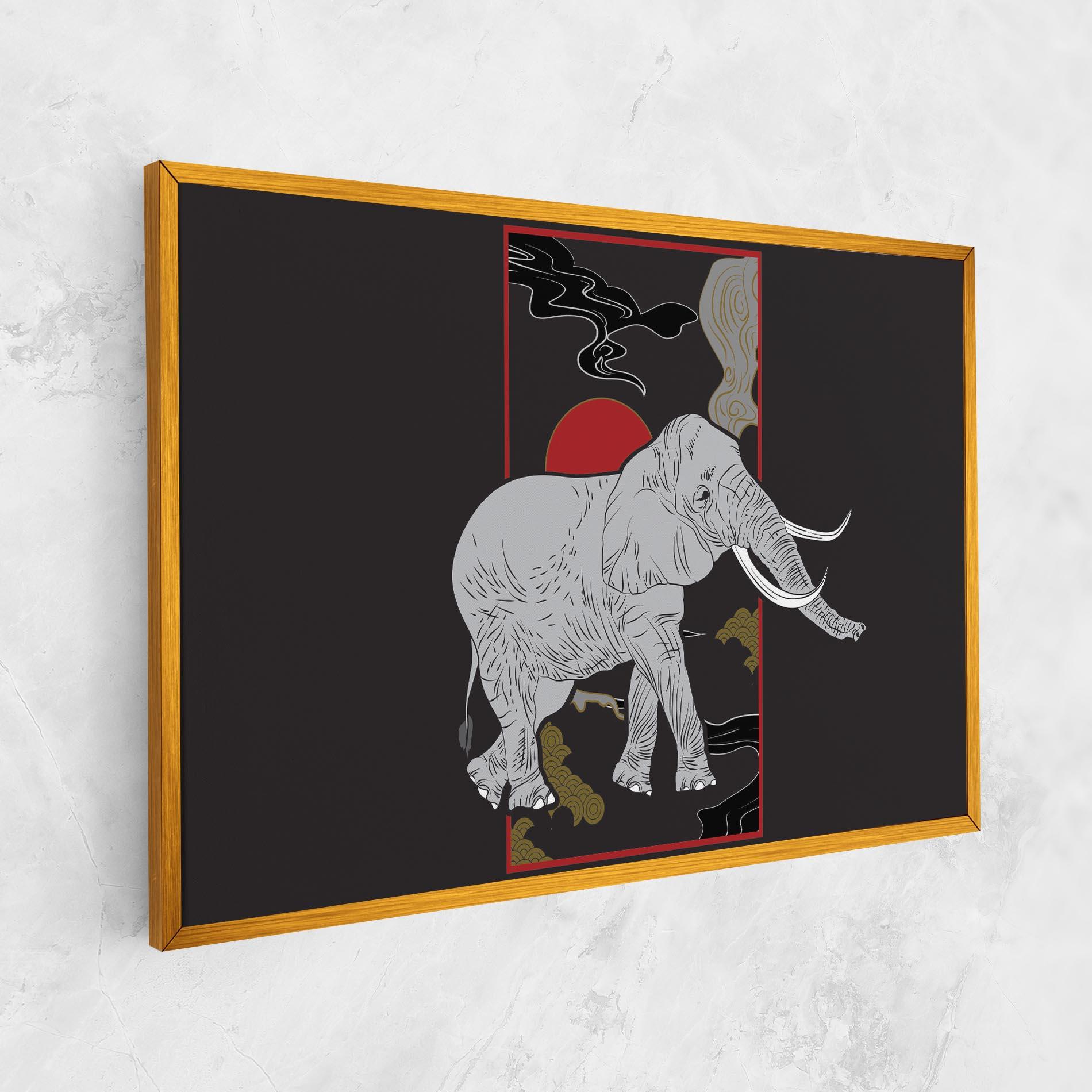 Leinwandbild Elephant Asia mockup 1