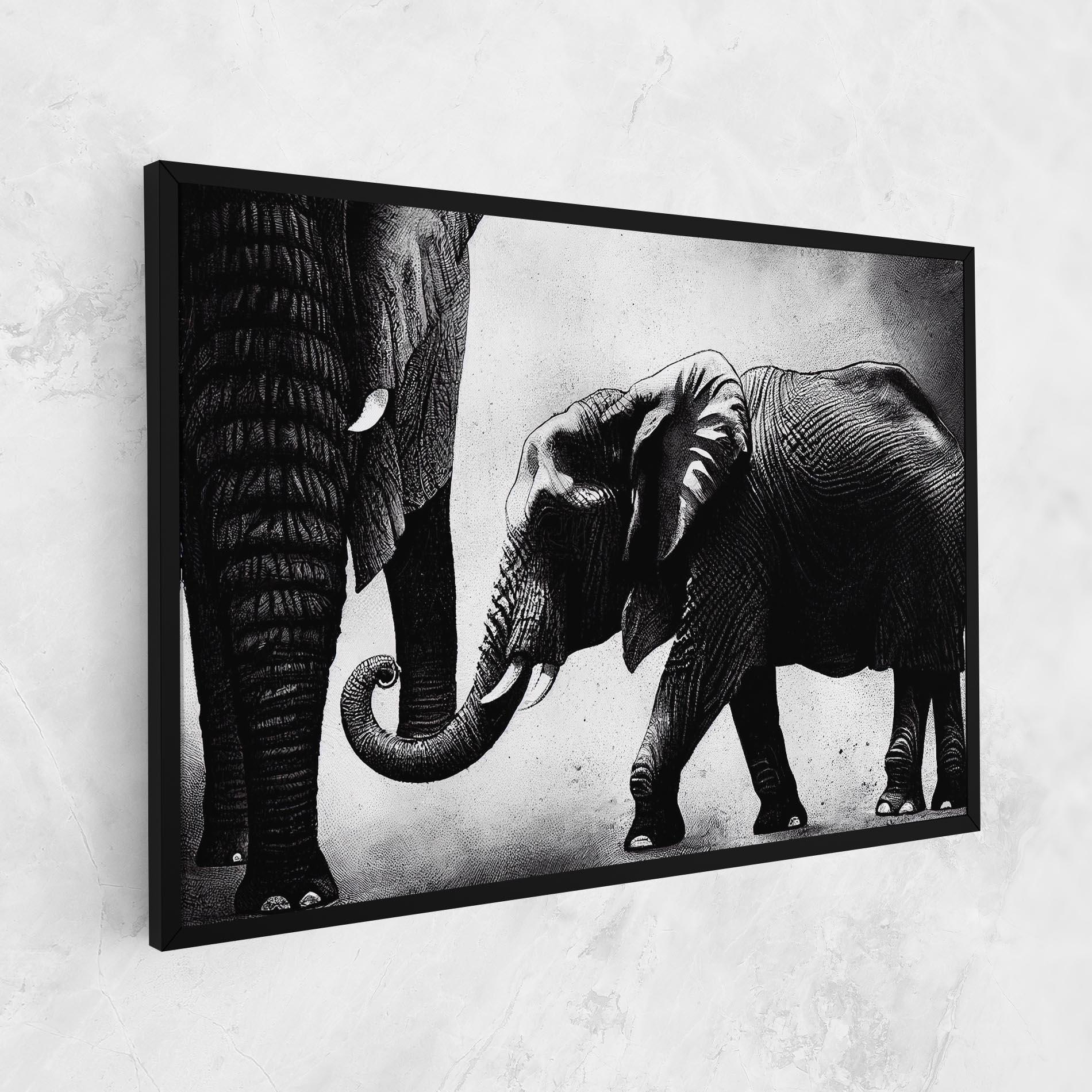 Leinwandbild Baby Elephant mockup 1