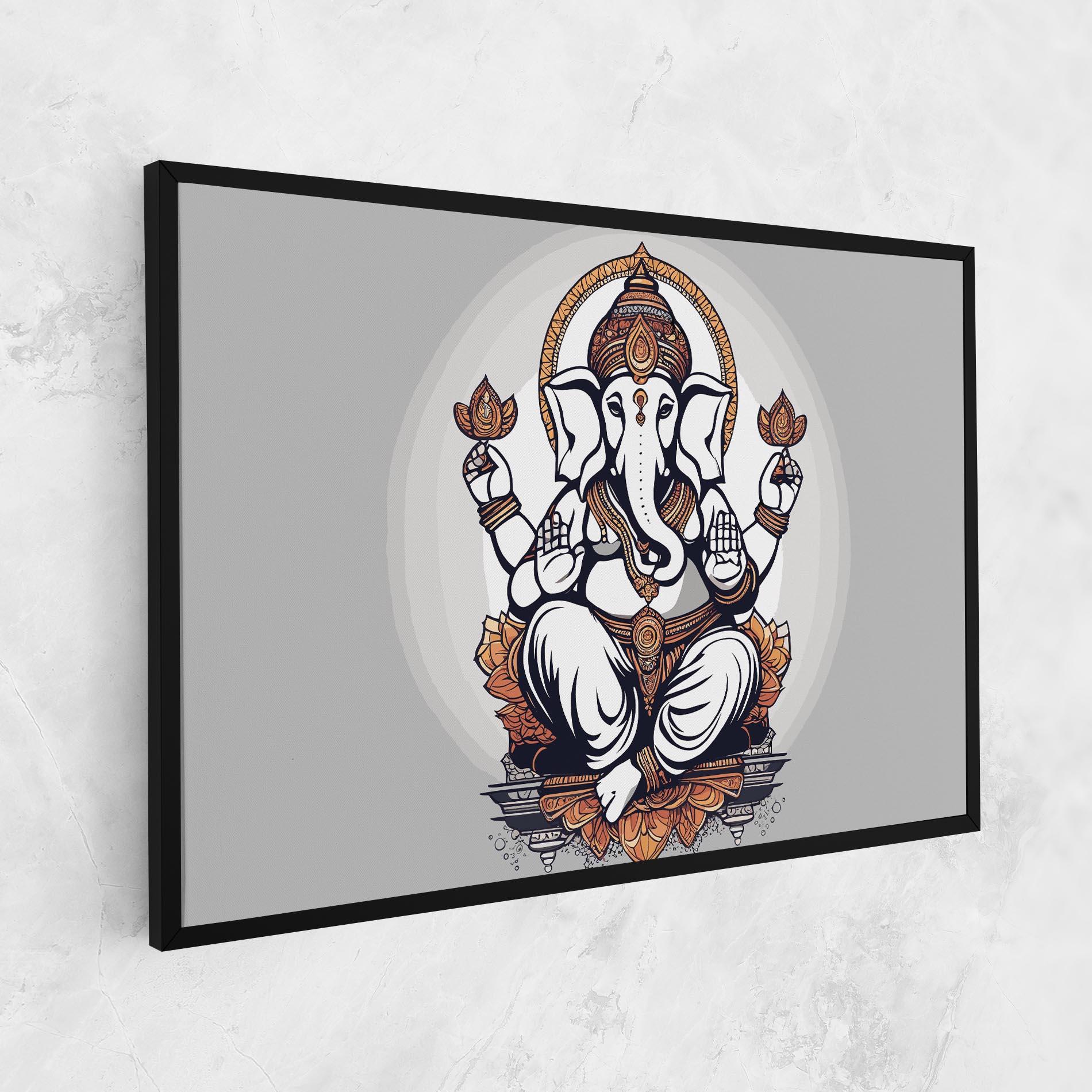 Leinwandbild Chaturthi Greys mockup 1
