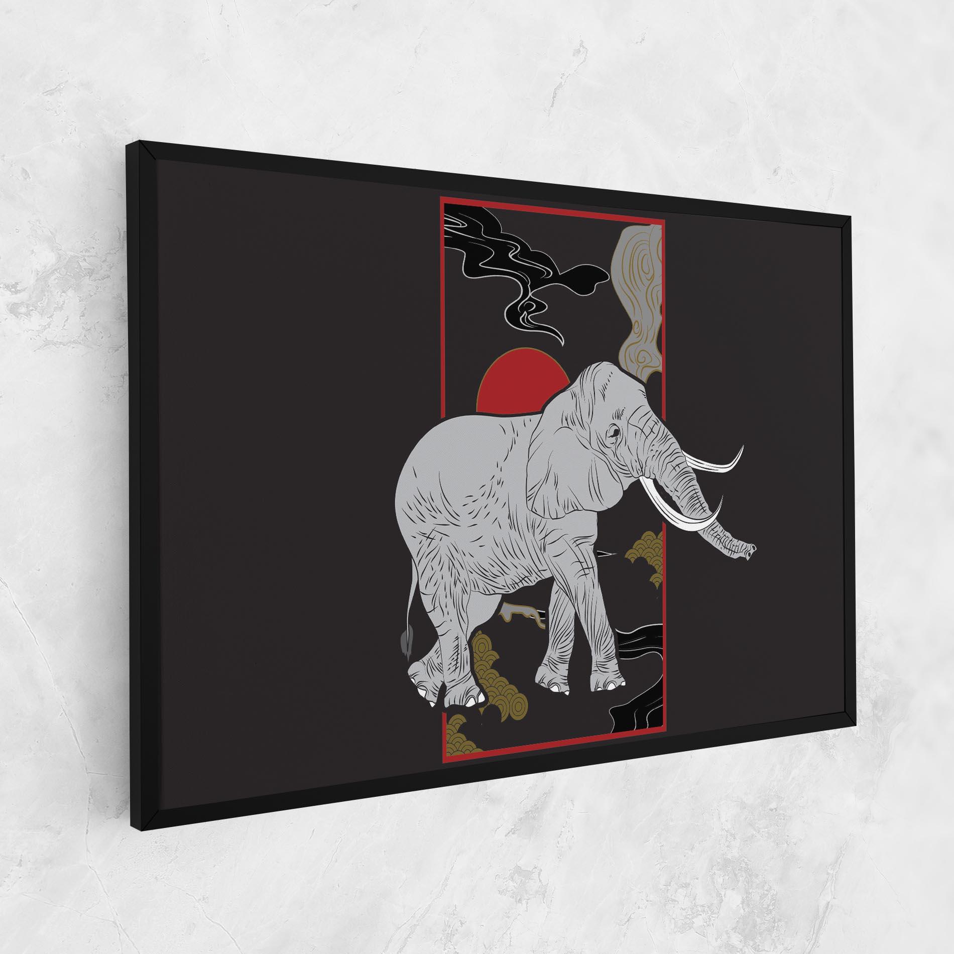 Leinwandbild Elephant Asia mockup 1