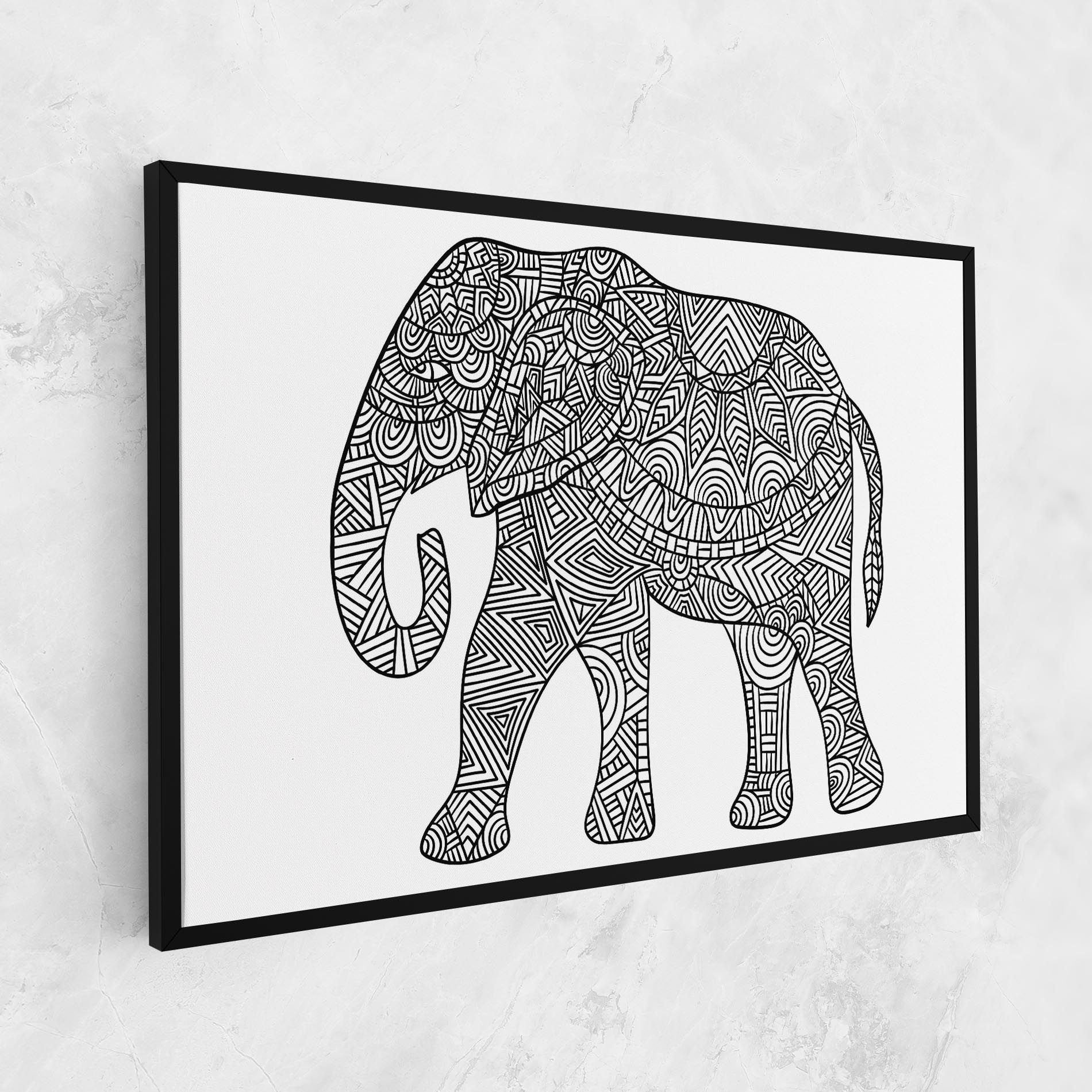 Elephant Mandala mockup 1