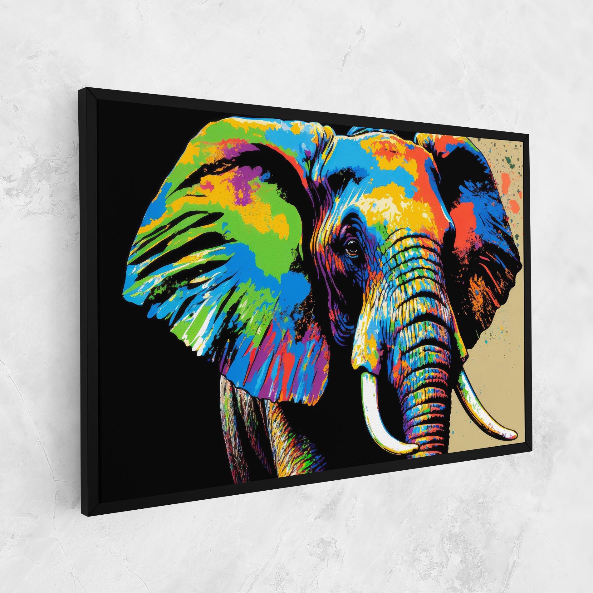 Leinwandbild Elephant Portrait mockup 1