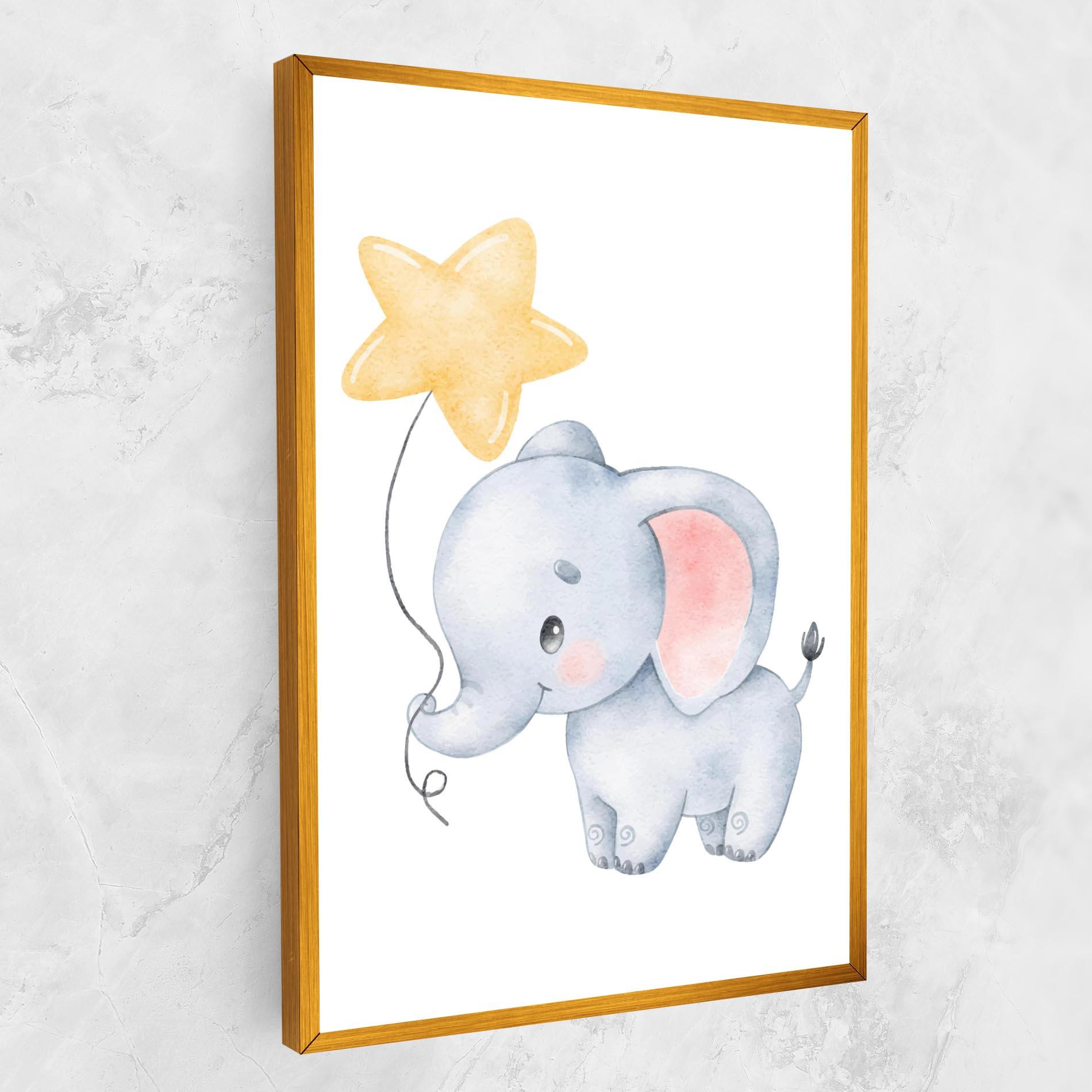 Leinwandbild Baby Elephant Kids mockup 1