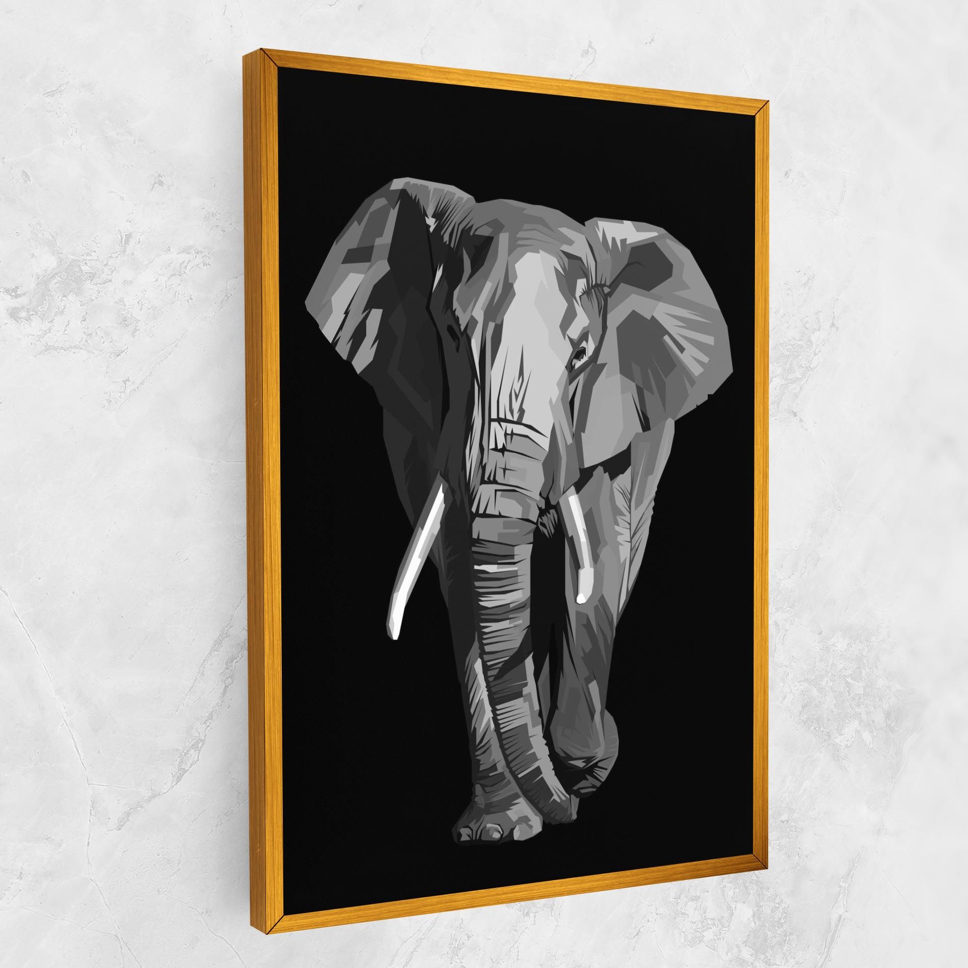 Beautiful Grey Elephant mockup 1