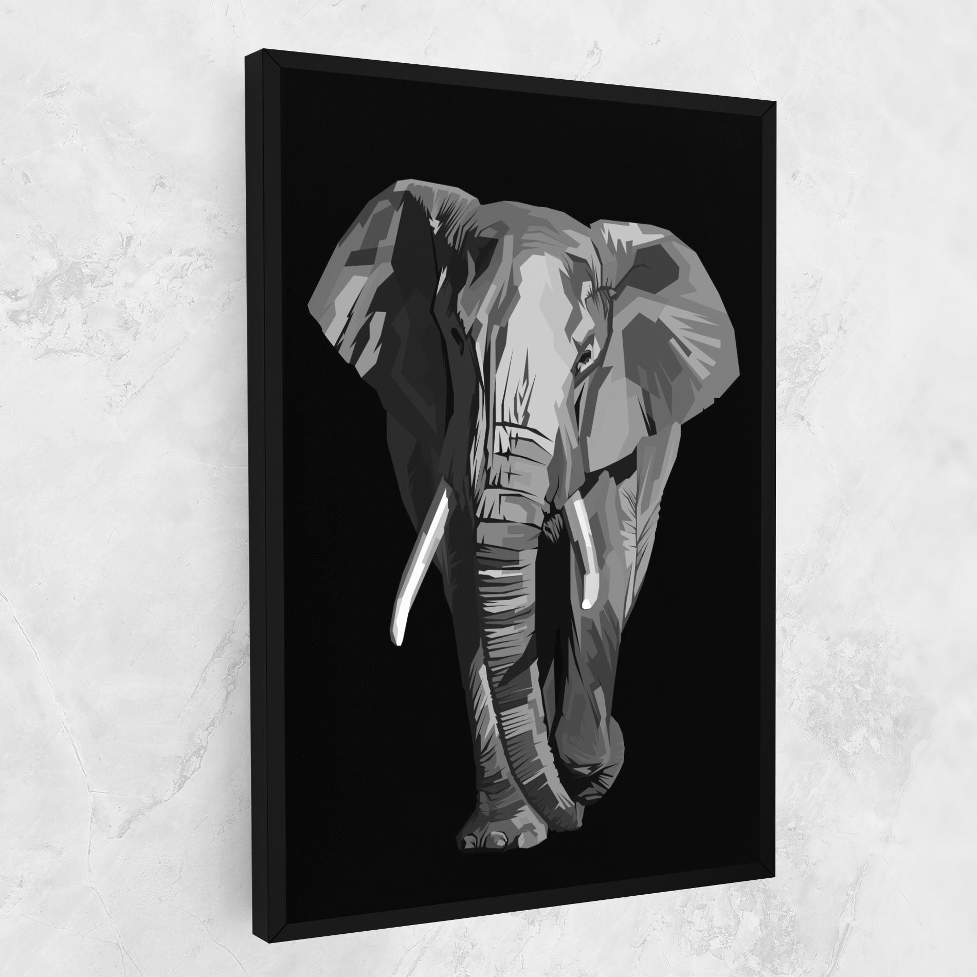 Beautiful Grey Elephant mockup 1