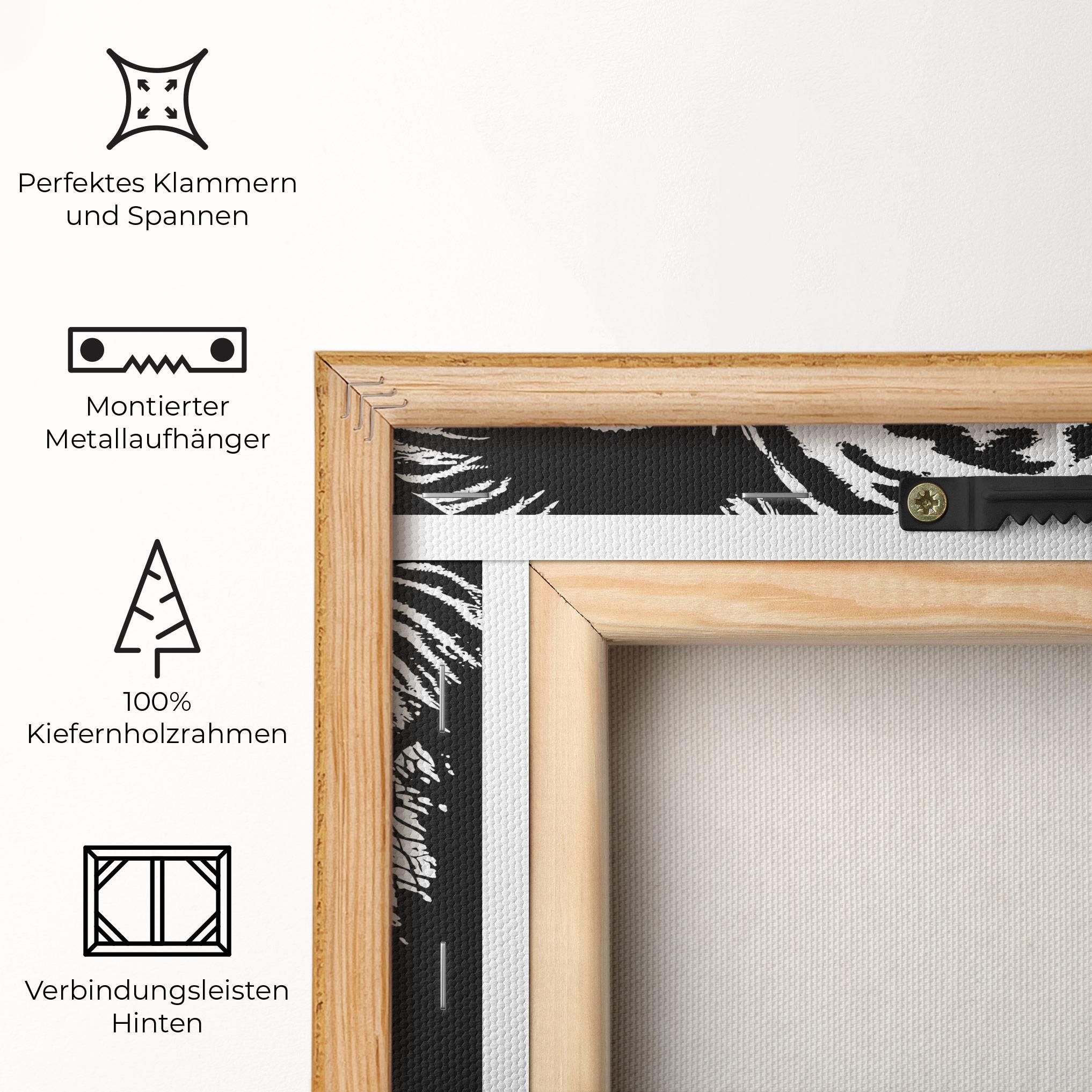 Leinwandbild Elephant Drawing mockup 5