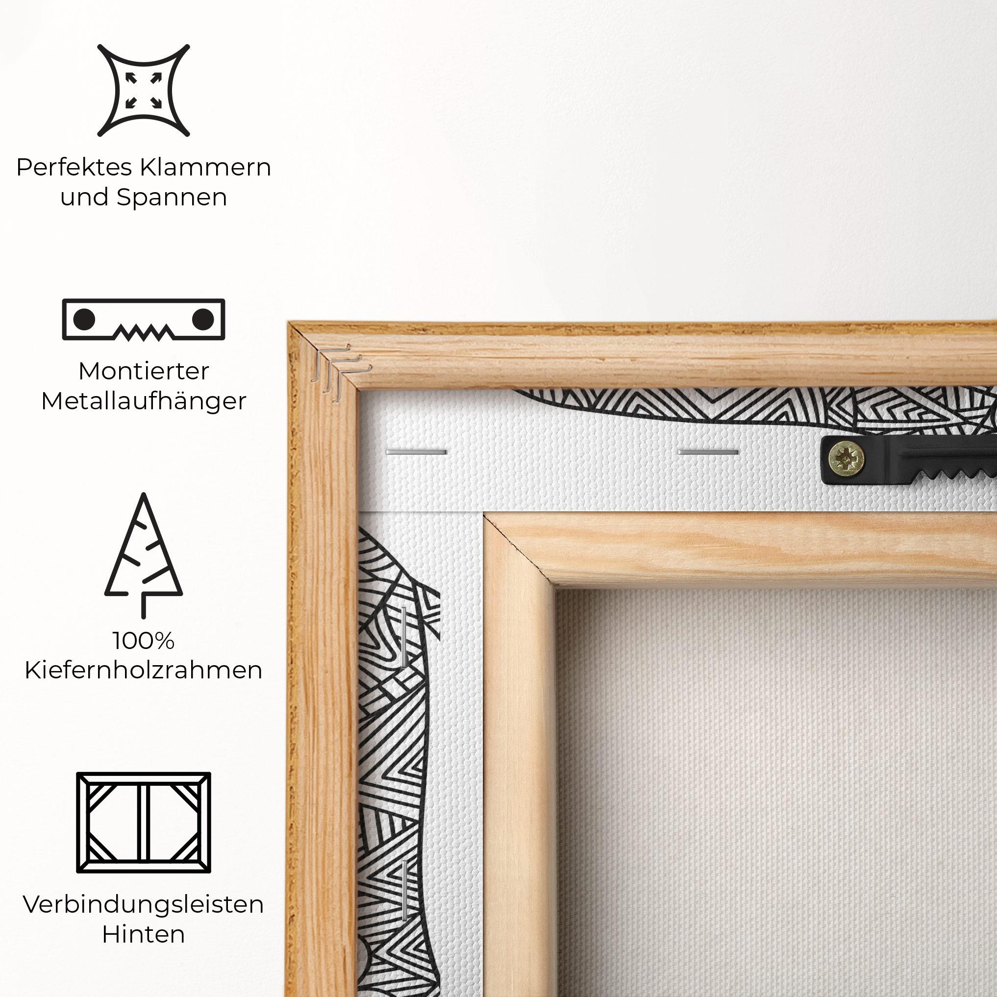 Leinwandbild Elephant Mandala mockup 5