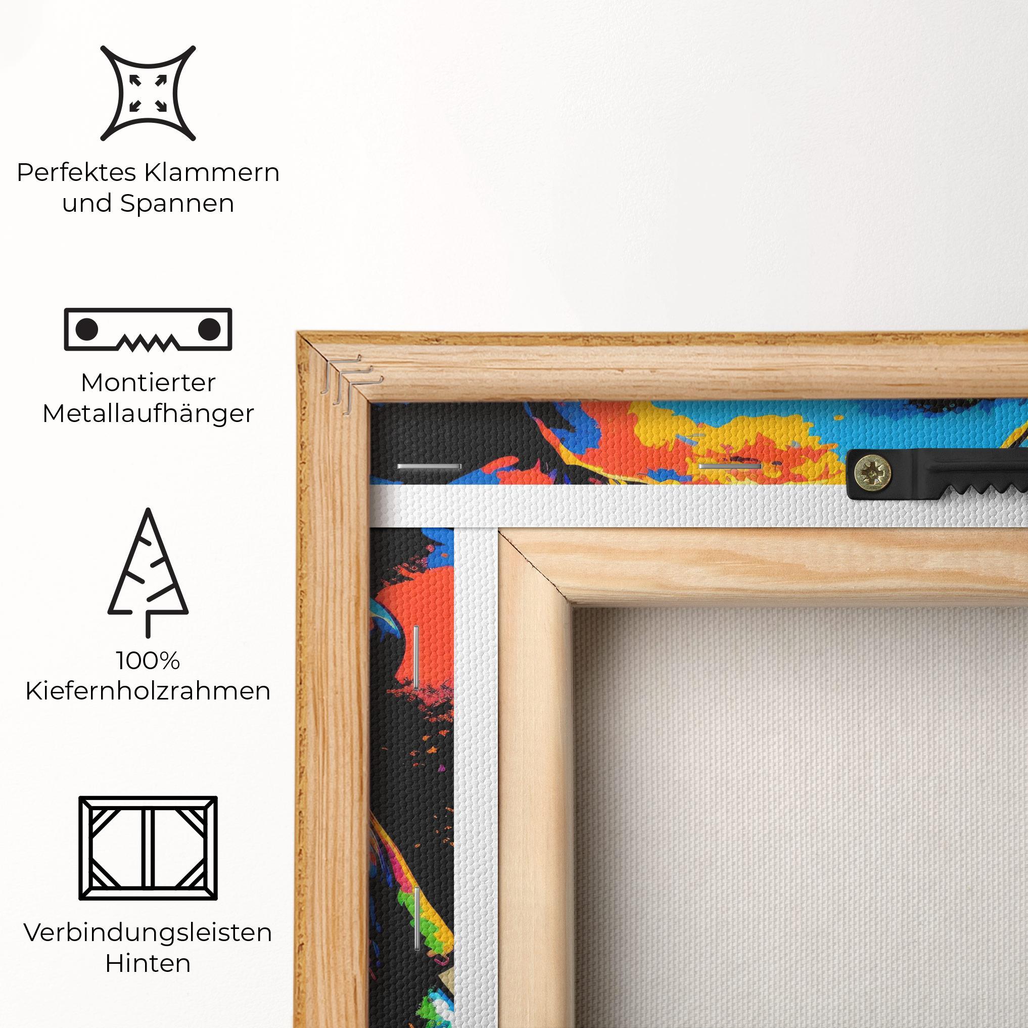 Leinwandbild Elephant Portrait mockup 5