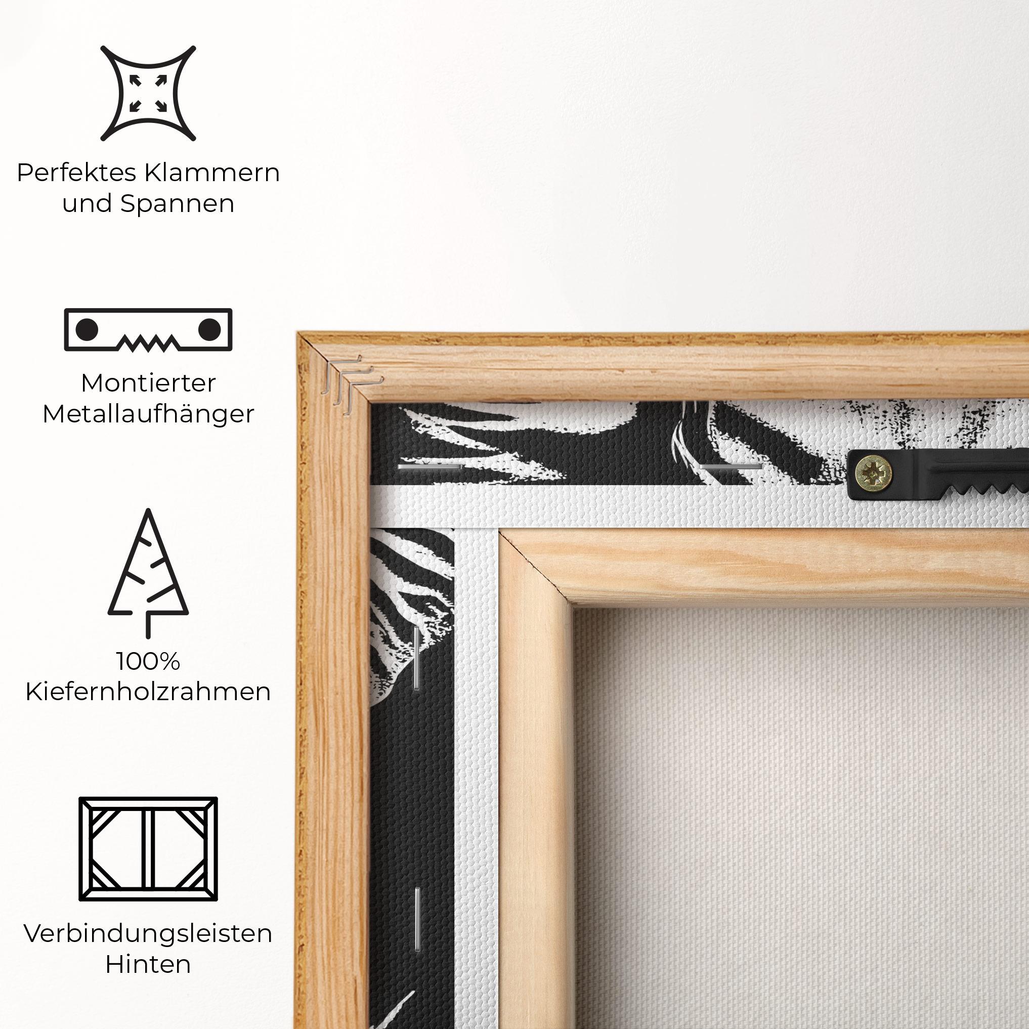 Leinwandbild Elephant White Head mockup 5