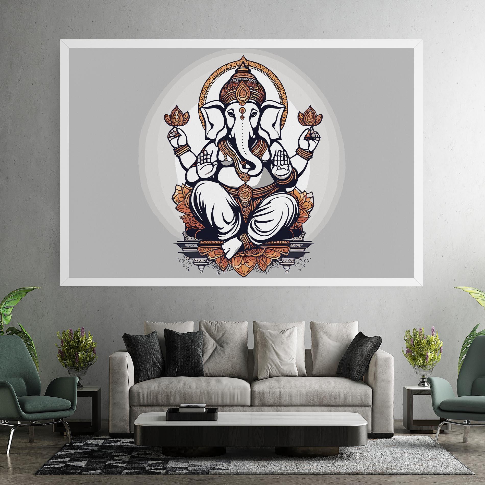 Leinwandbild Chaturthi Greys mockup 7