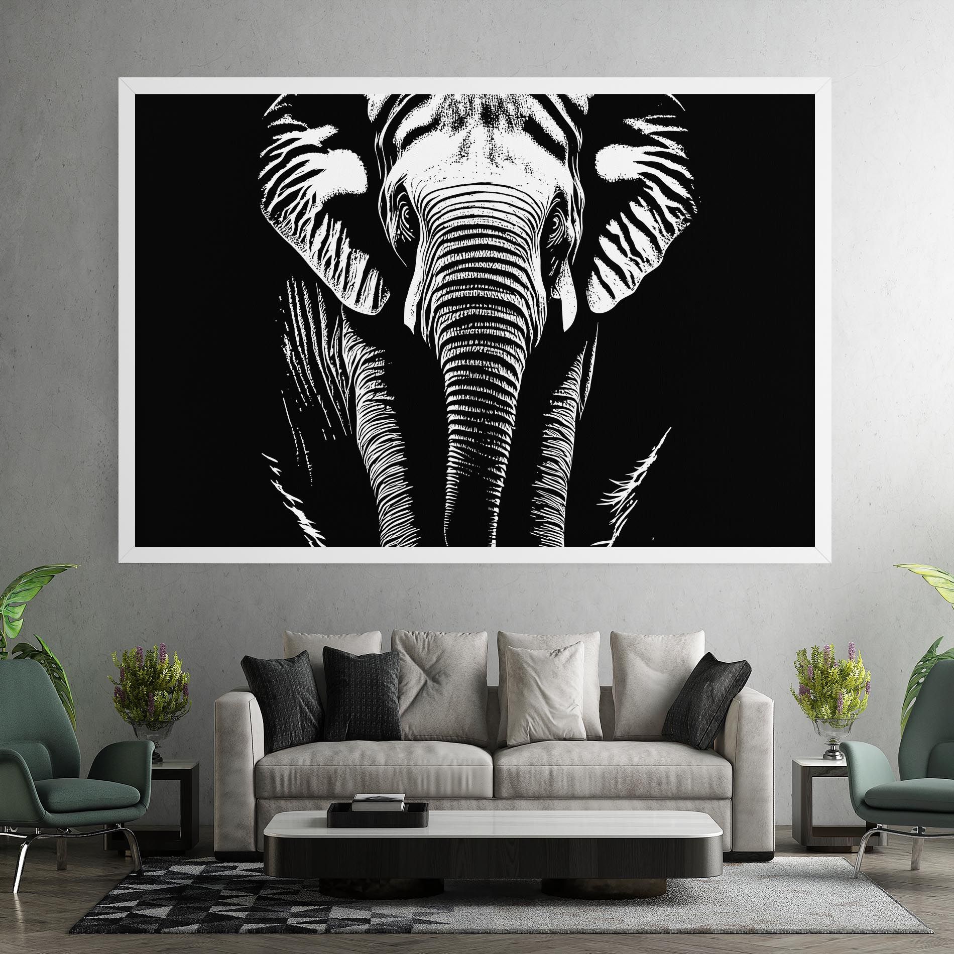 Elephant White Head mockup 7