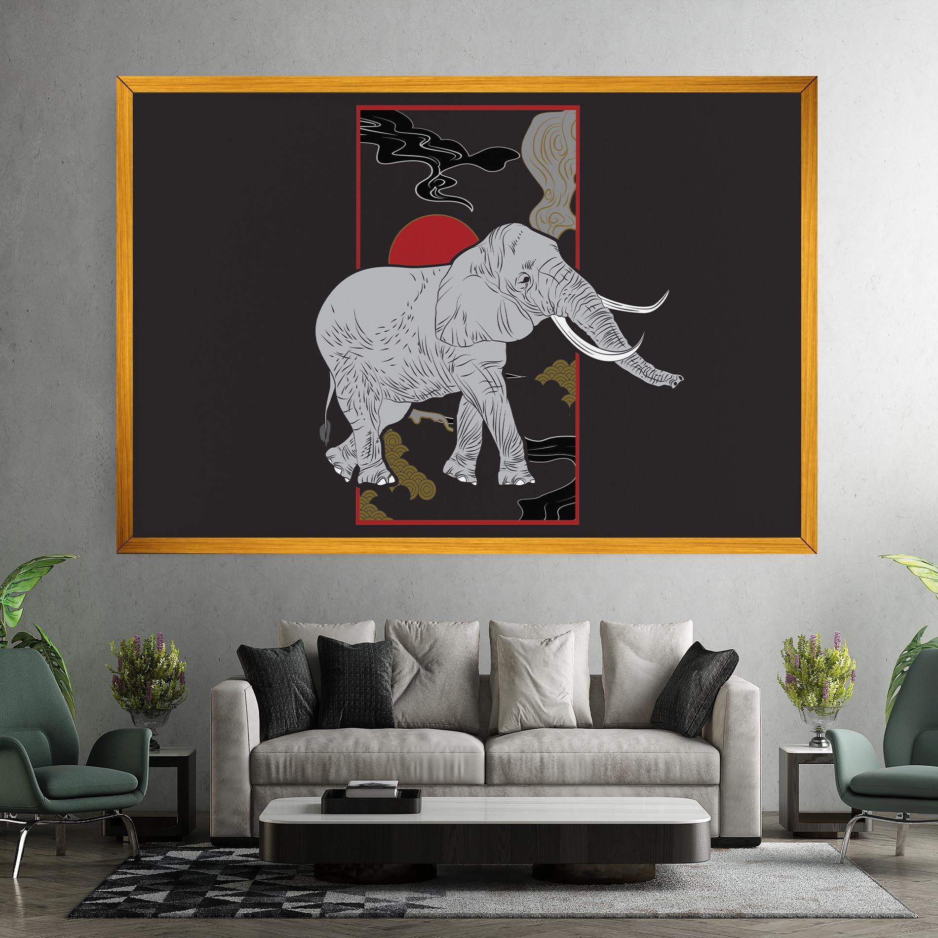 Leinwandbild Elephant Asia mockup 7