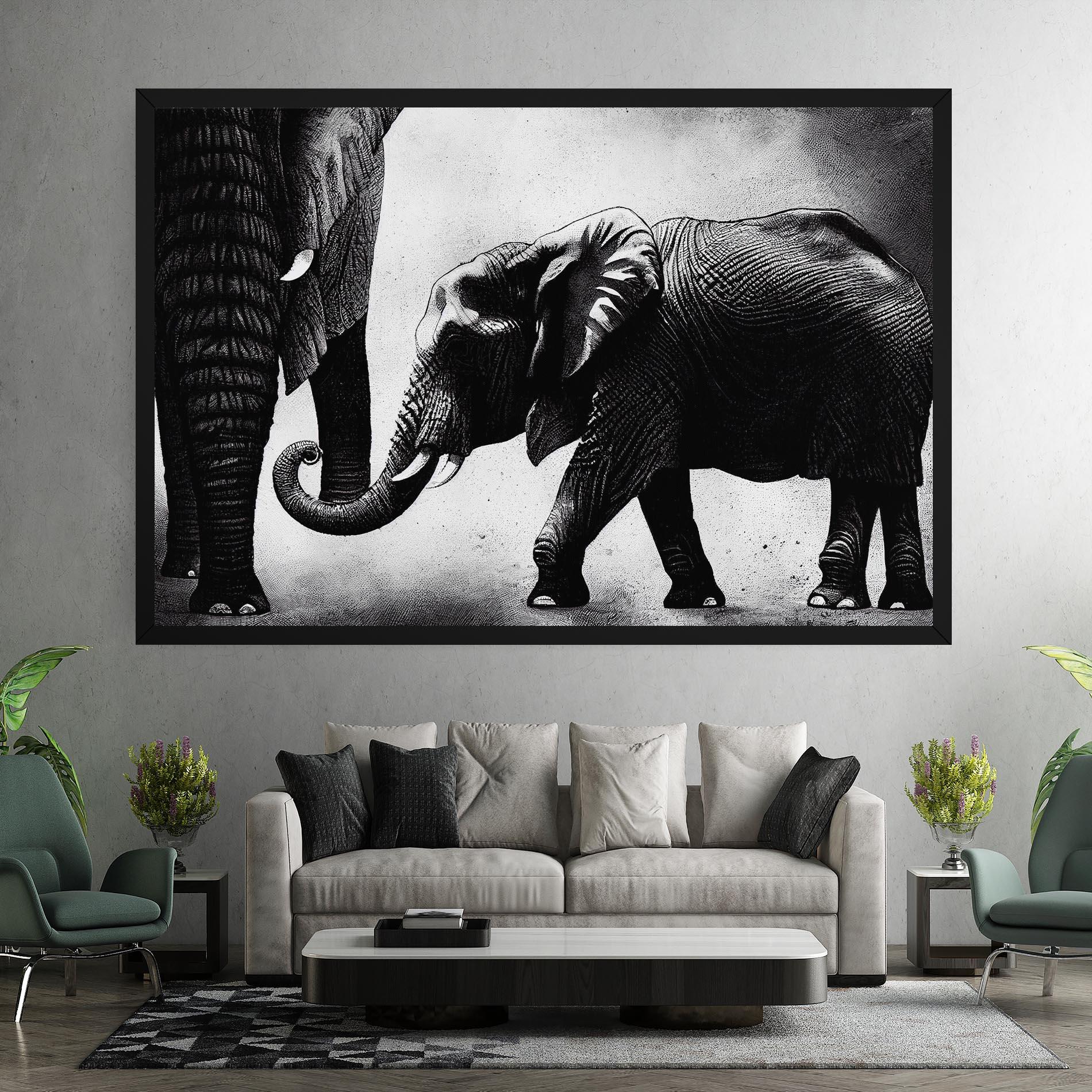 Leinwandbild Baby Elephant mockup 7