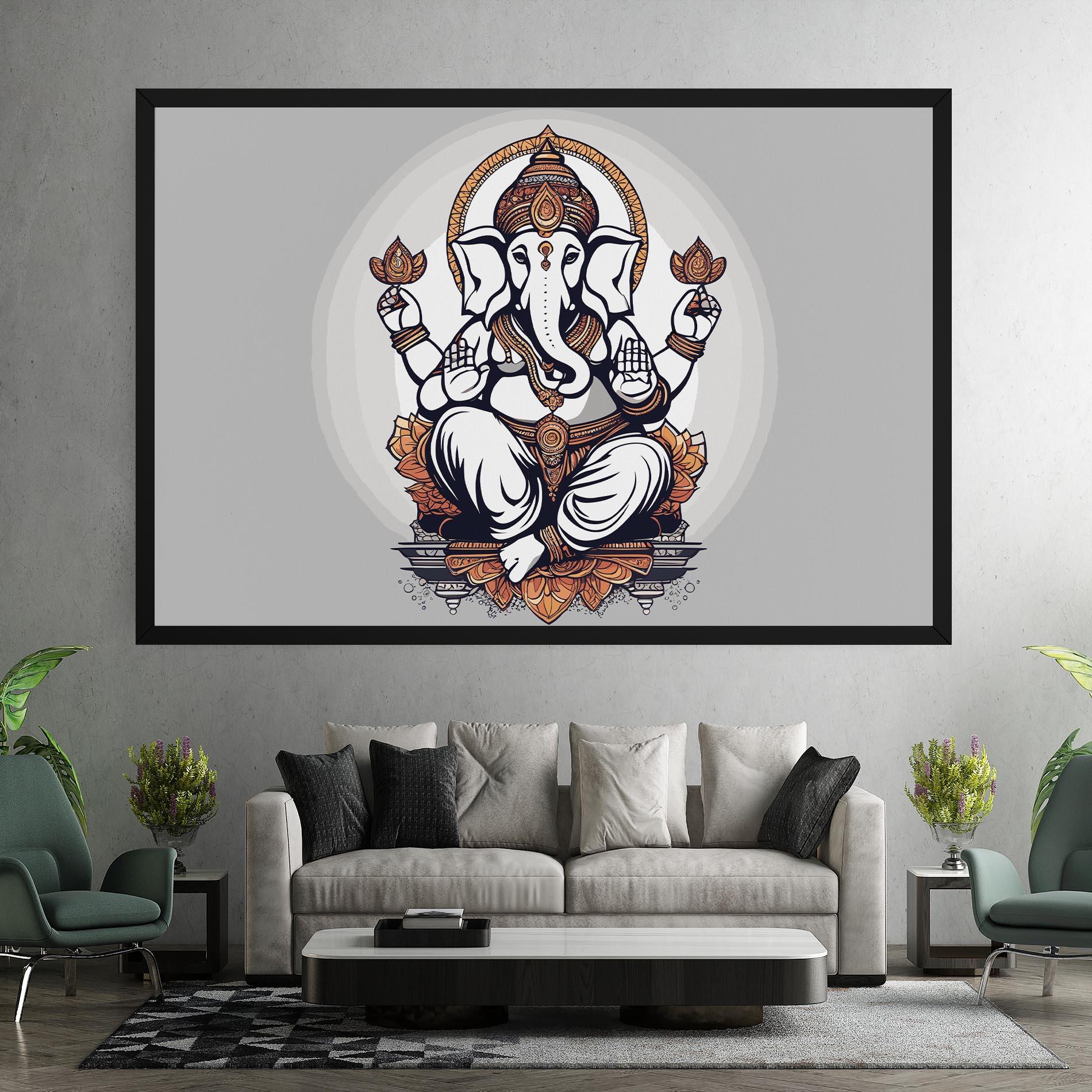 Leinwandbild Chaturthi Greys mockup 7