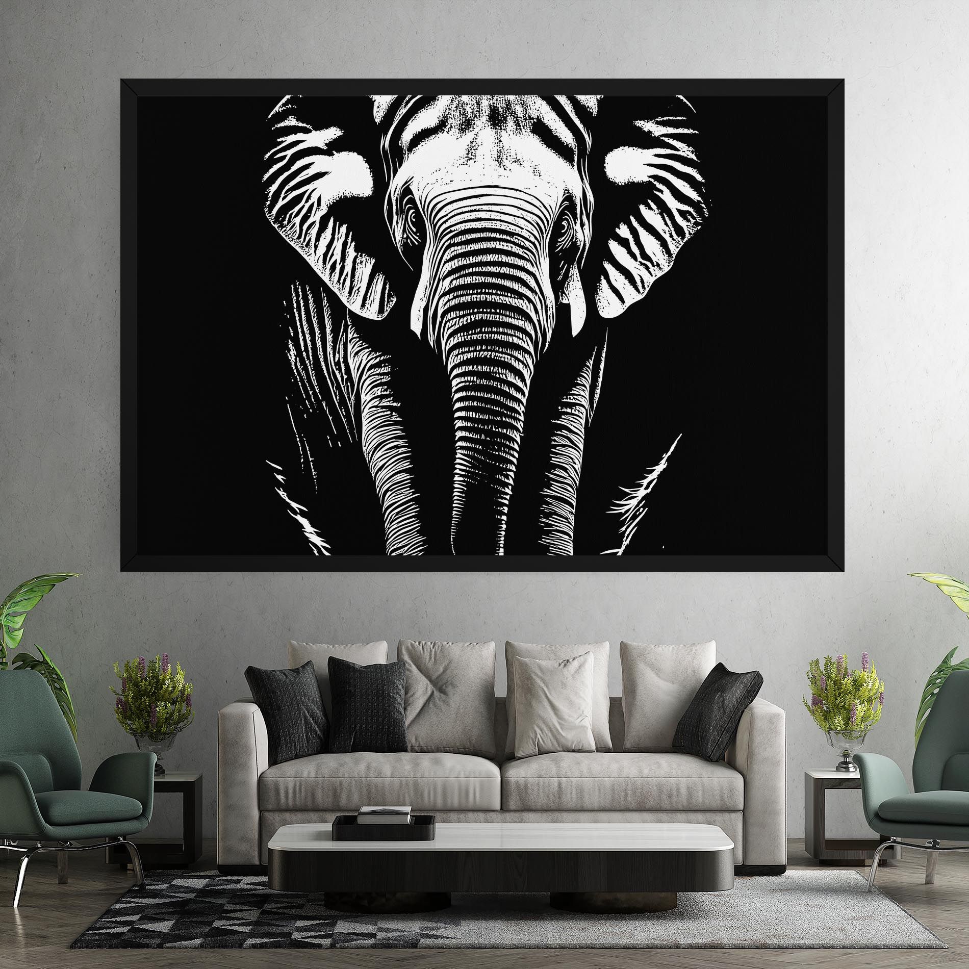 Elephant White Head mockup 7