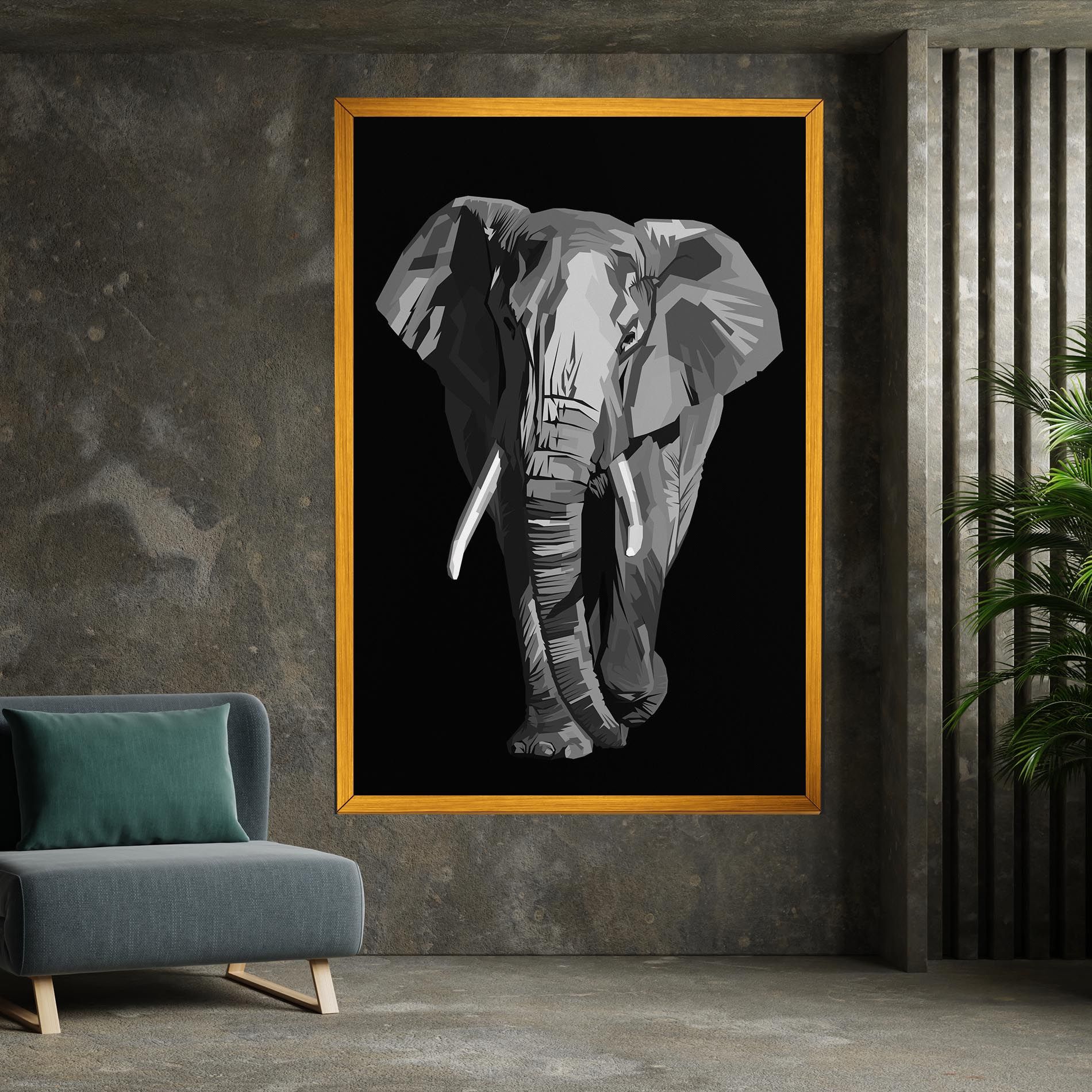 Beautiful Grey Elephant mockup 7