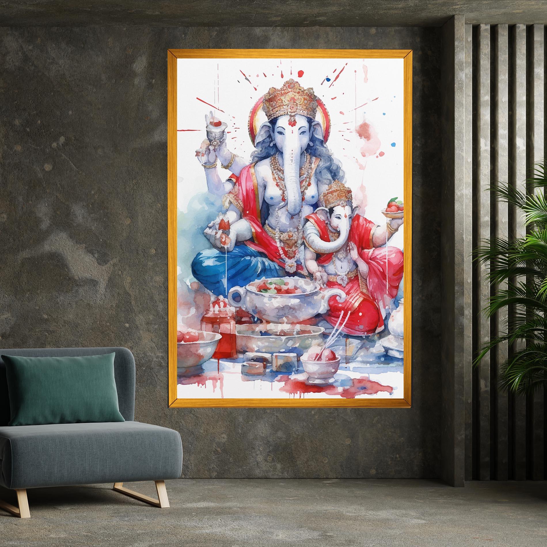 Leinwandbild Durga Puja Festival mockup 7
