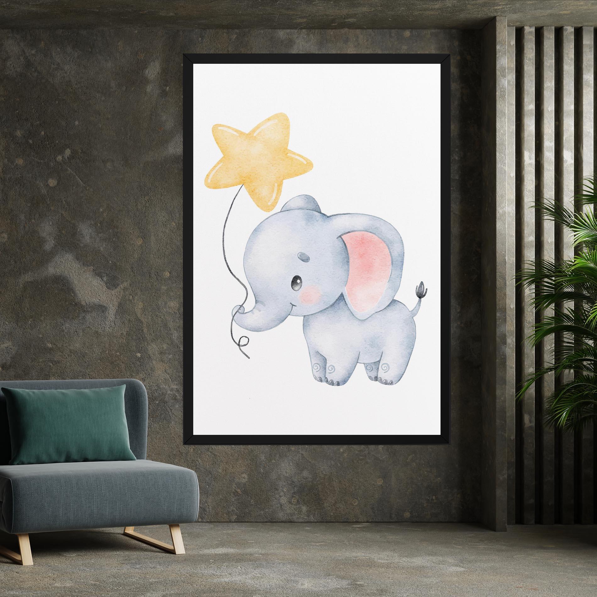 Leinwandbild Baby Elephant Kids mockup 7