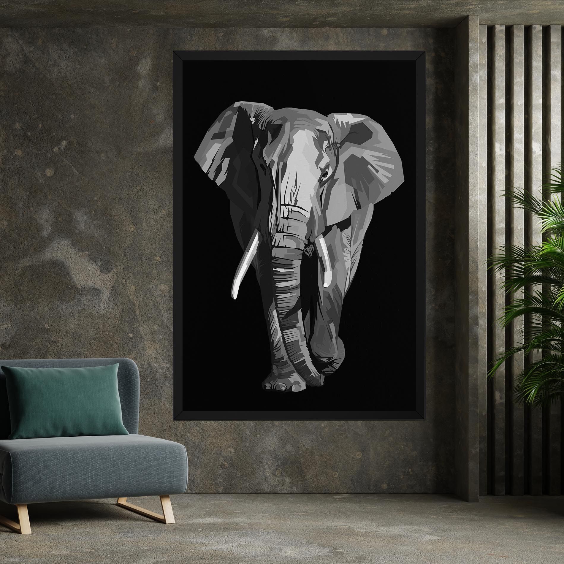 Beautiful Grey Elephant mockup 7