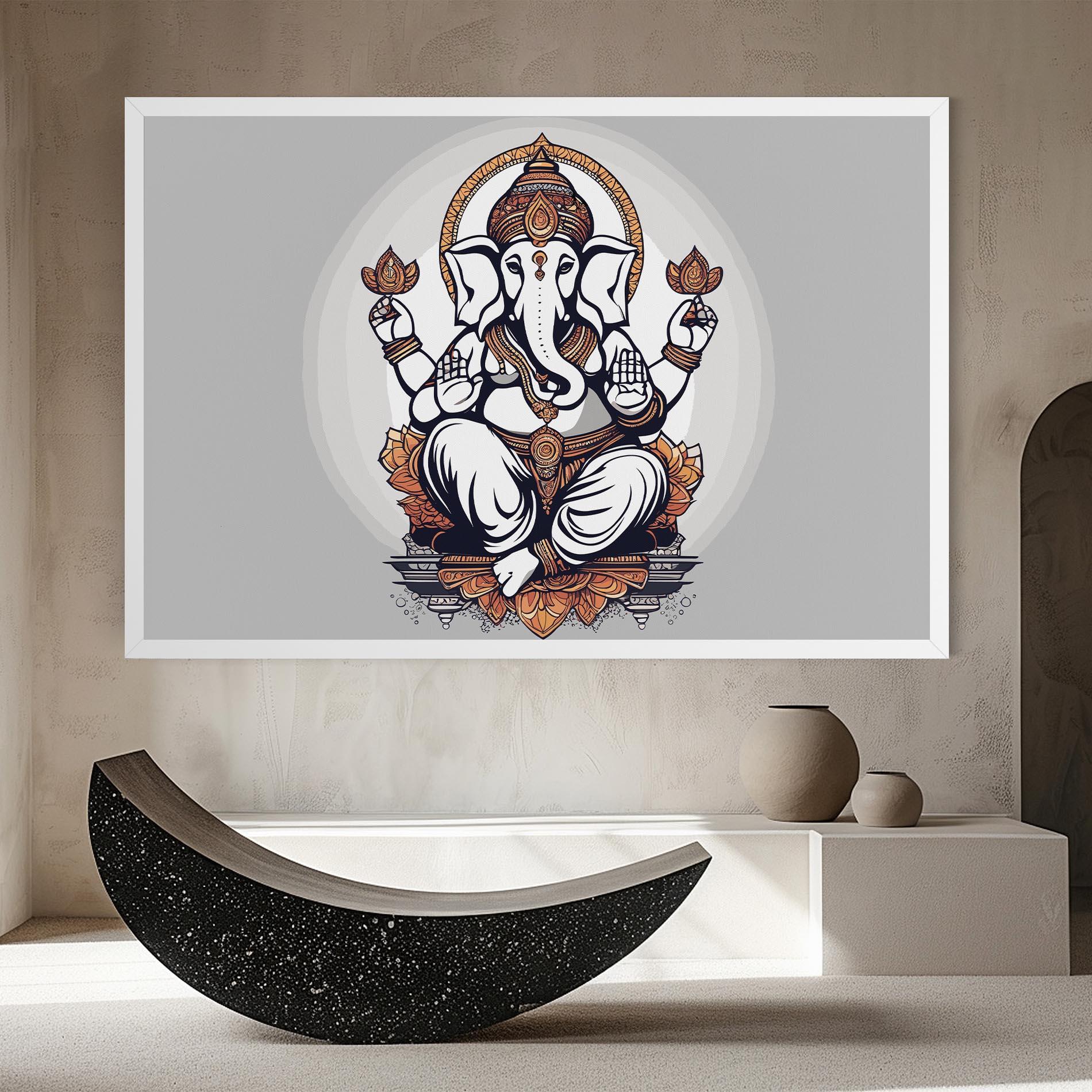 Leinwandbild Chaturthi Greys mockup 8