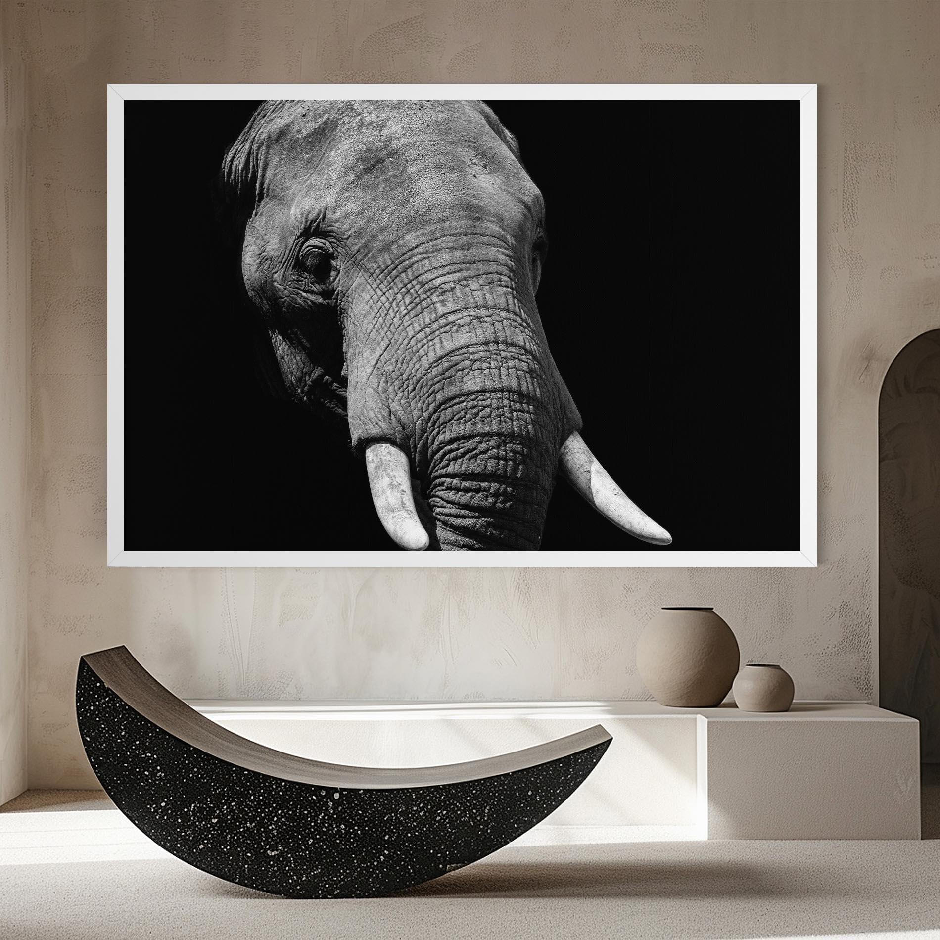 Leinwandbild Shadow Elephant mockup 8