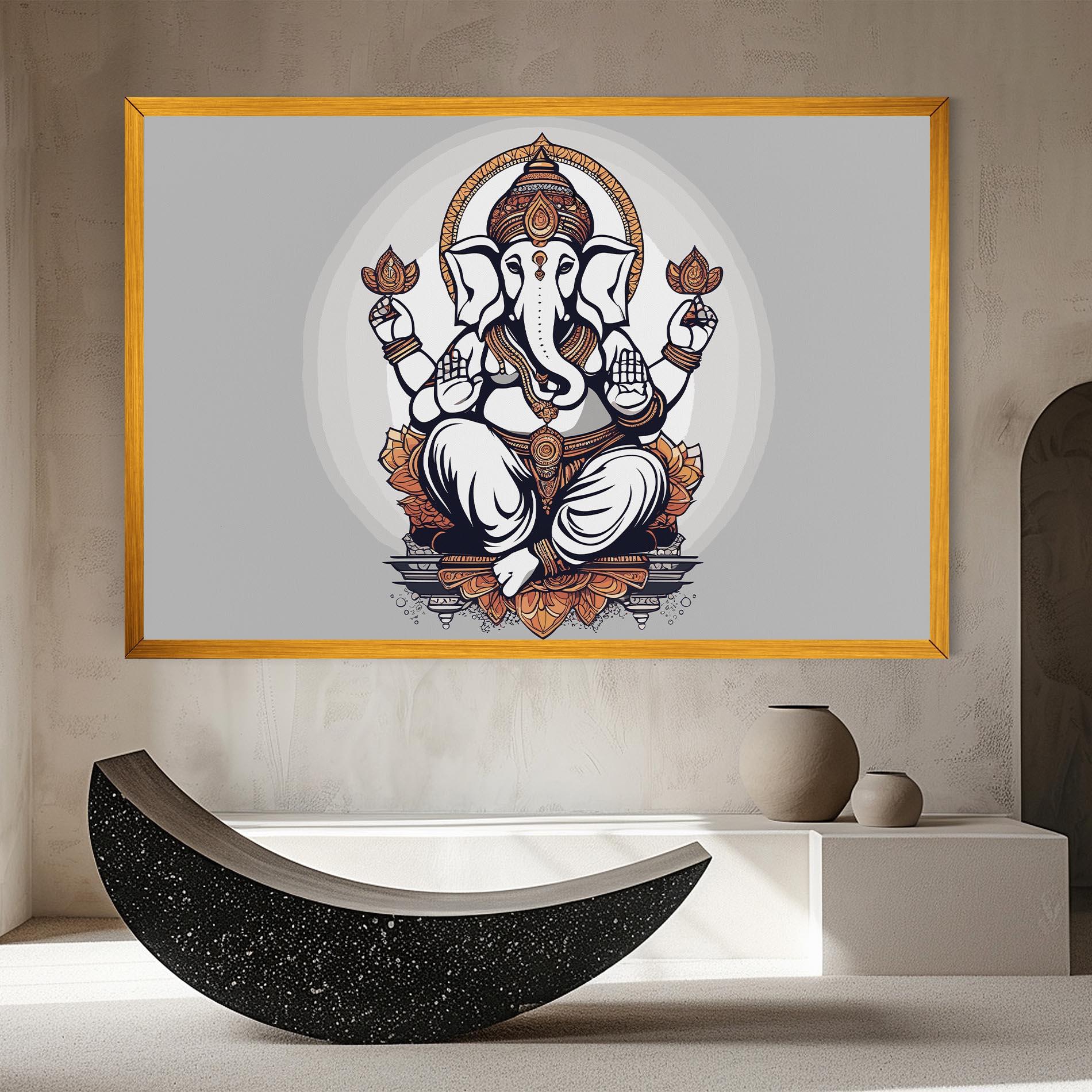 Leinwandbild Chaturthi Greys mockup 8