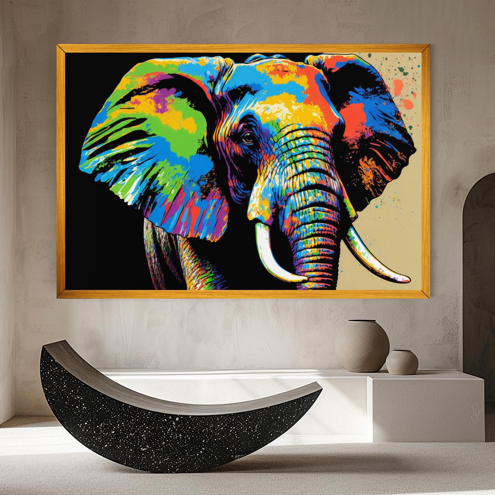 Elephant Portrait mockup 8
