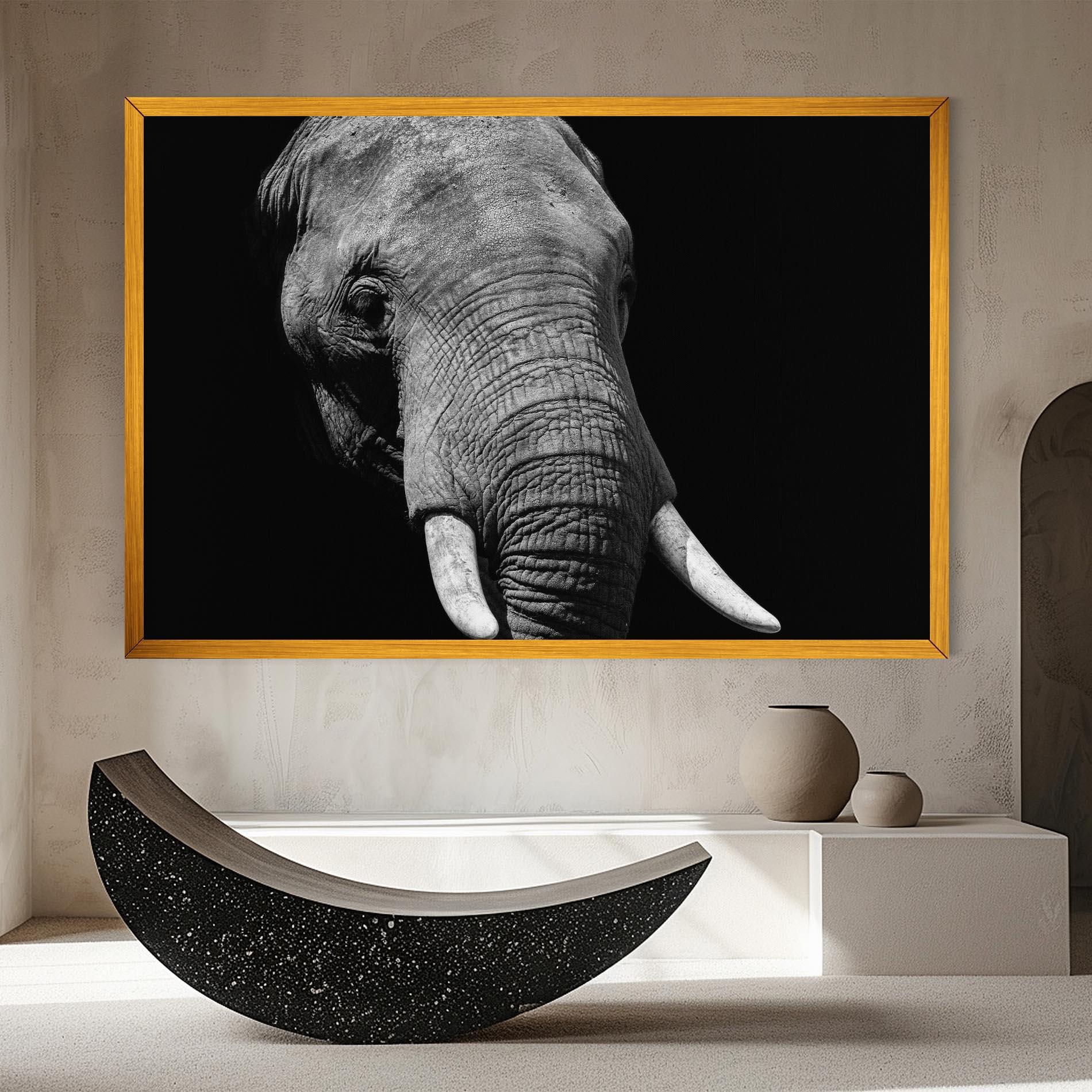 Leinwandbild Shadow Elephant mockup 8
