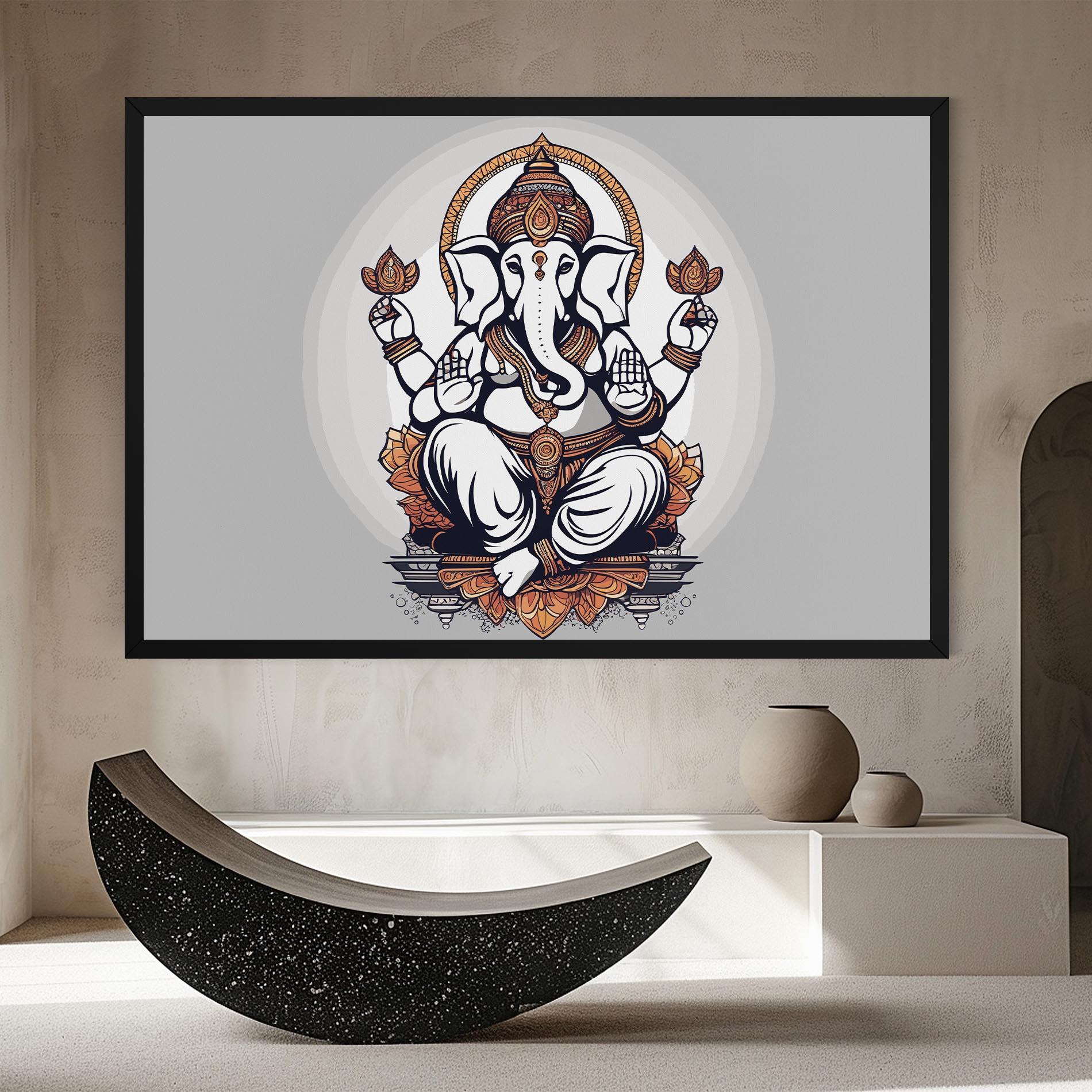 Leinwandbild Chaturthi Greys mockup 8