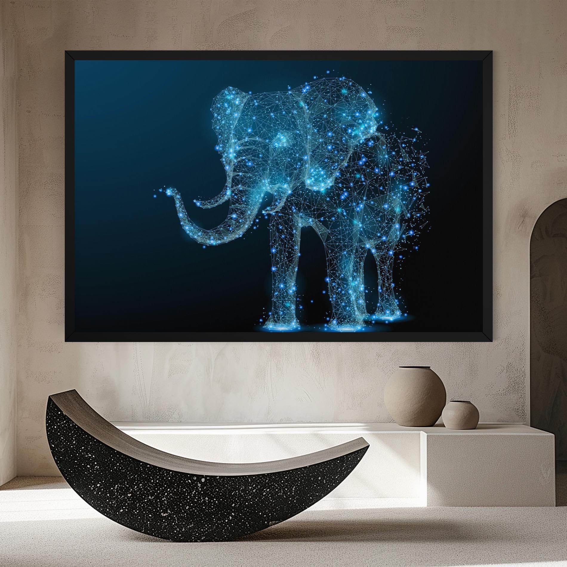 Leinwandbild Digital Elephant mockup 8