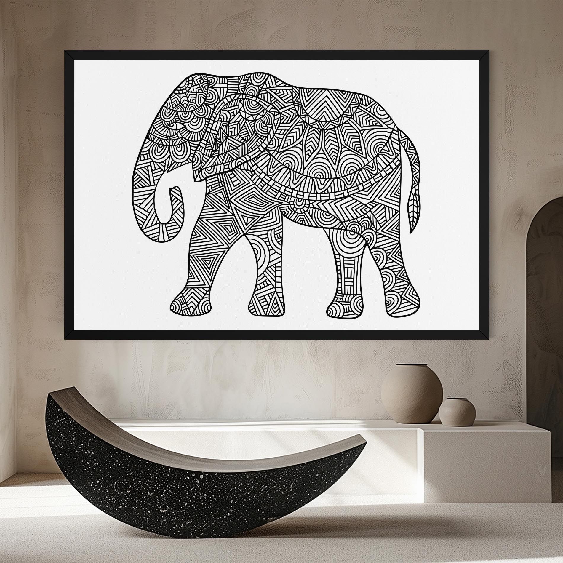 Elephant Mandala mockup 8