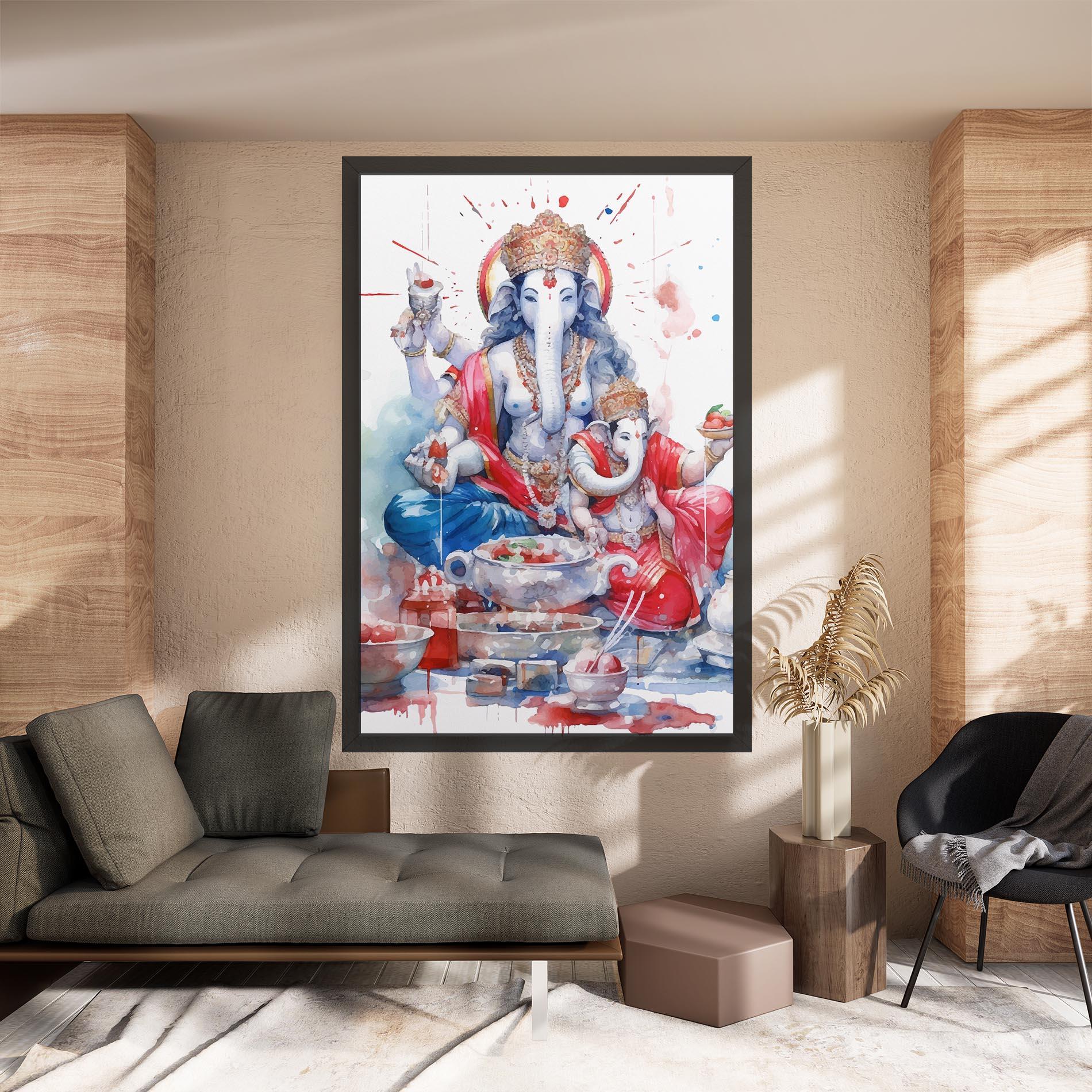 Leinwandbild Durga Puja Festival mockup 8