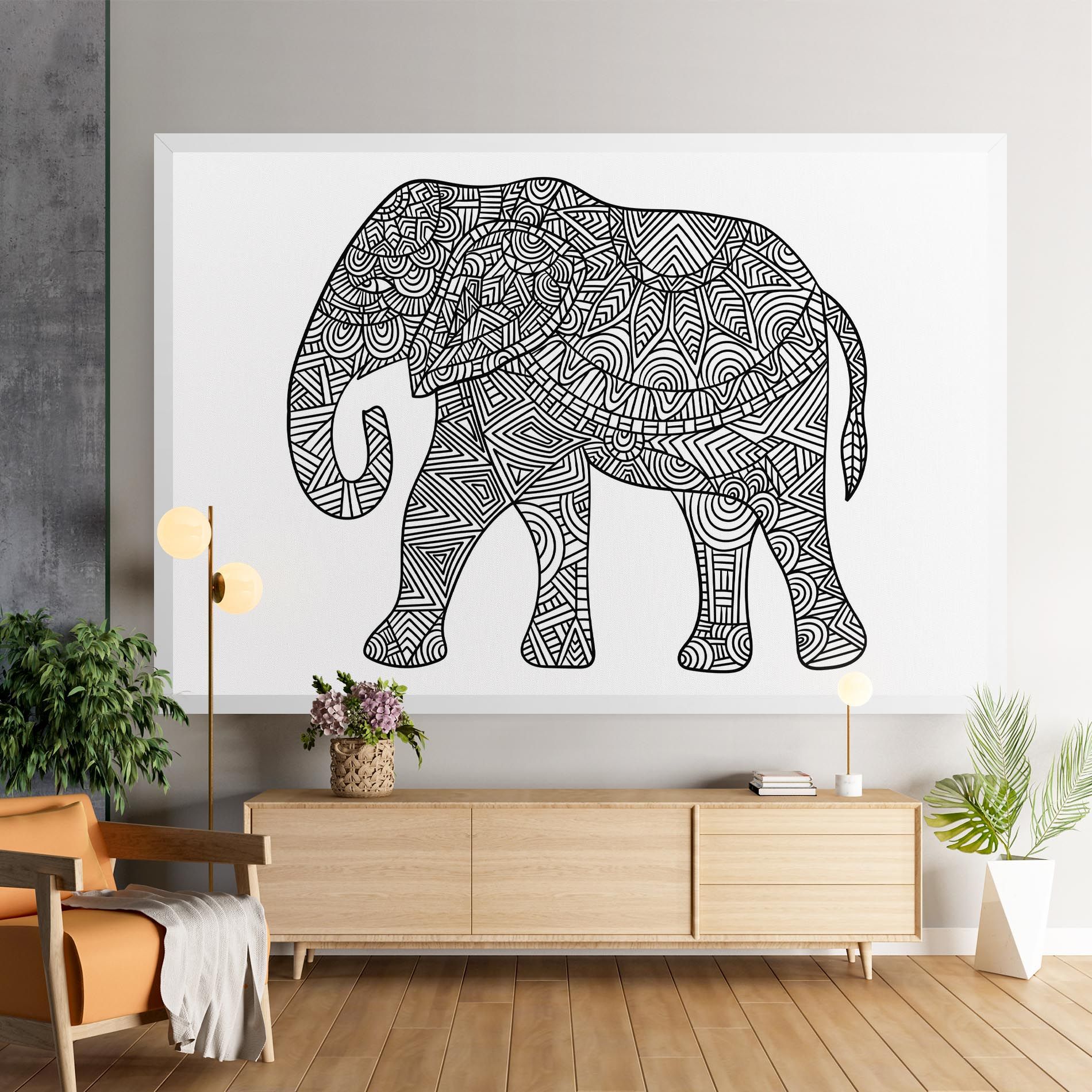 Elephant Mandala mockup 9