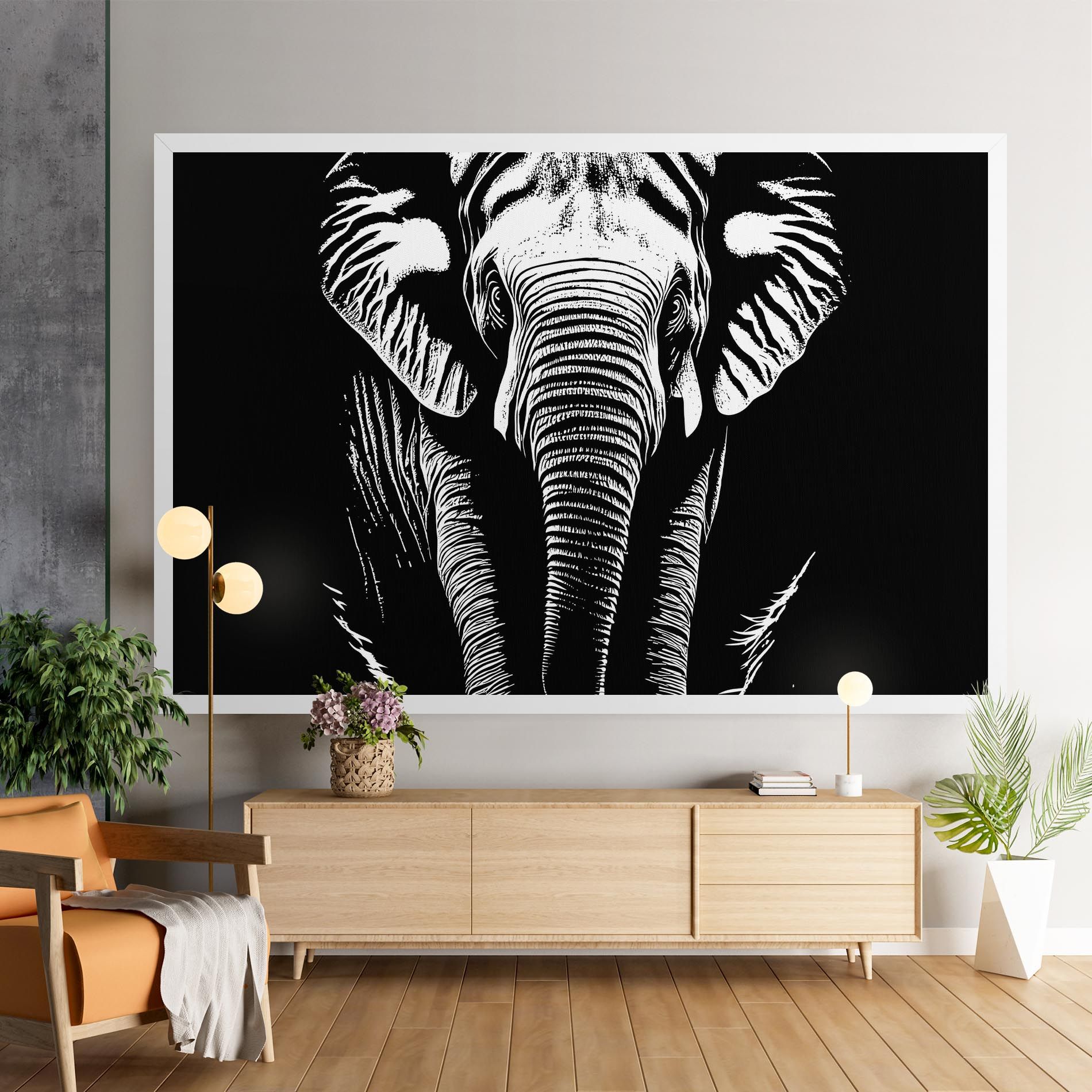 Elephant White Head mockup 9