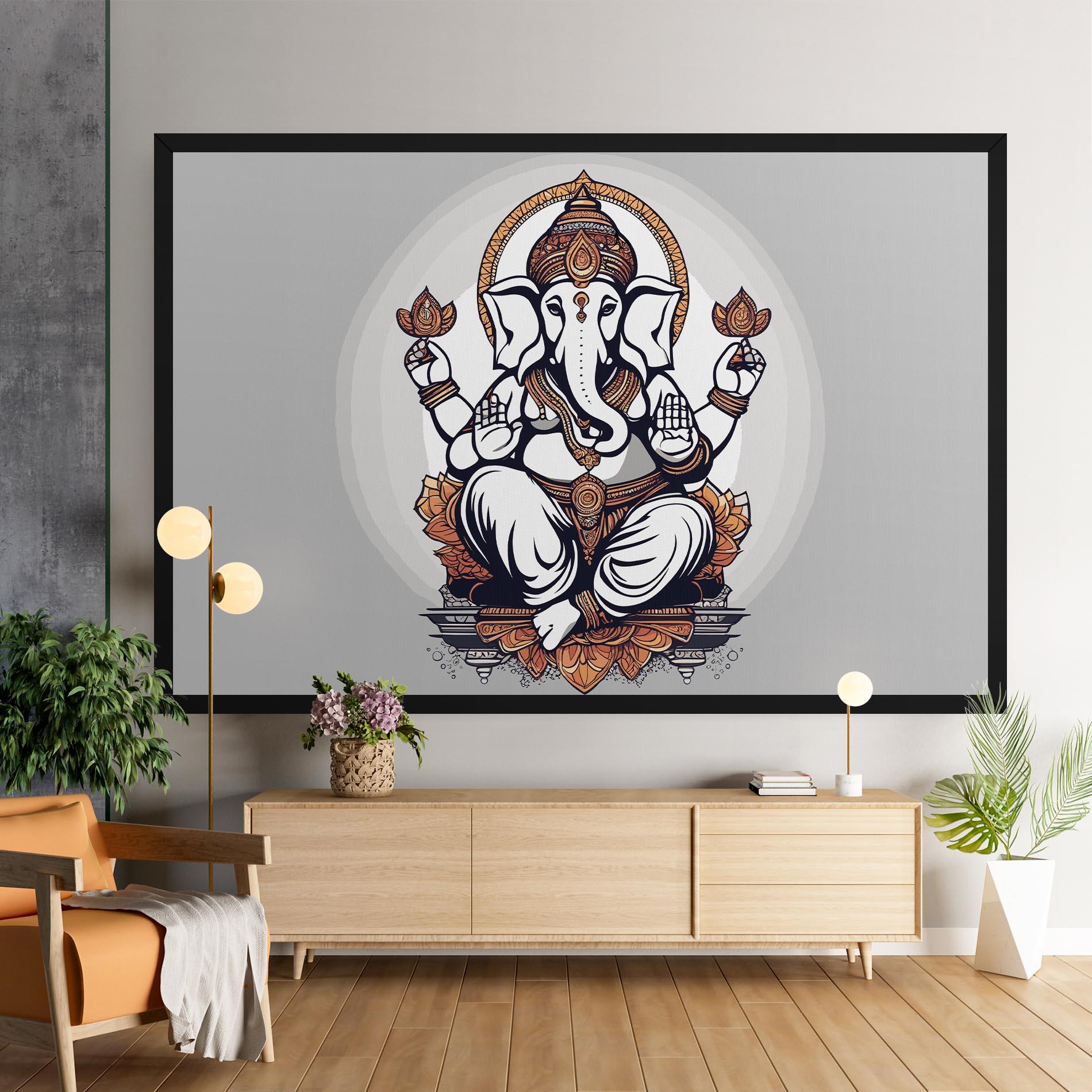 Leinwandbild Chaturthi Greys mockup 9