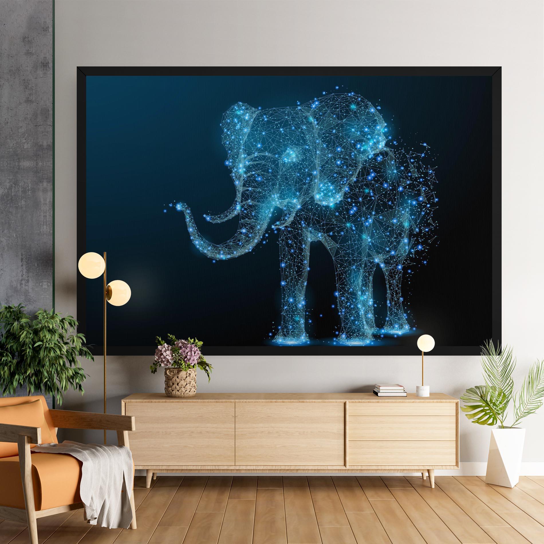 Leinwandbild Digital Elephant mockup 9