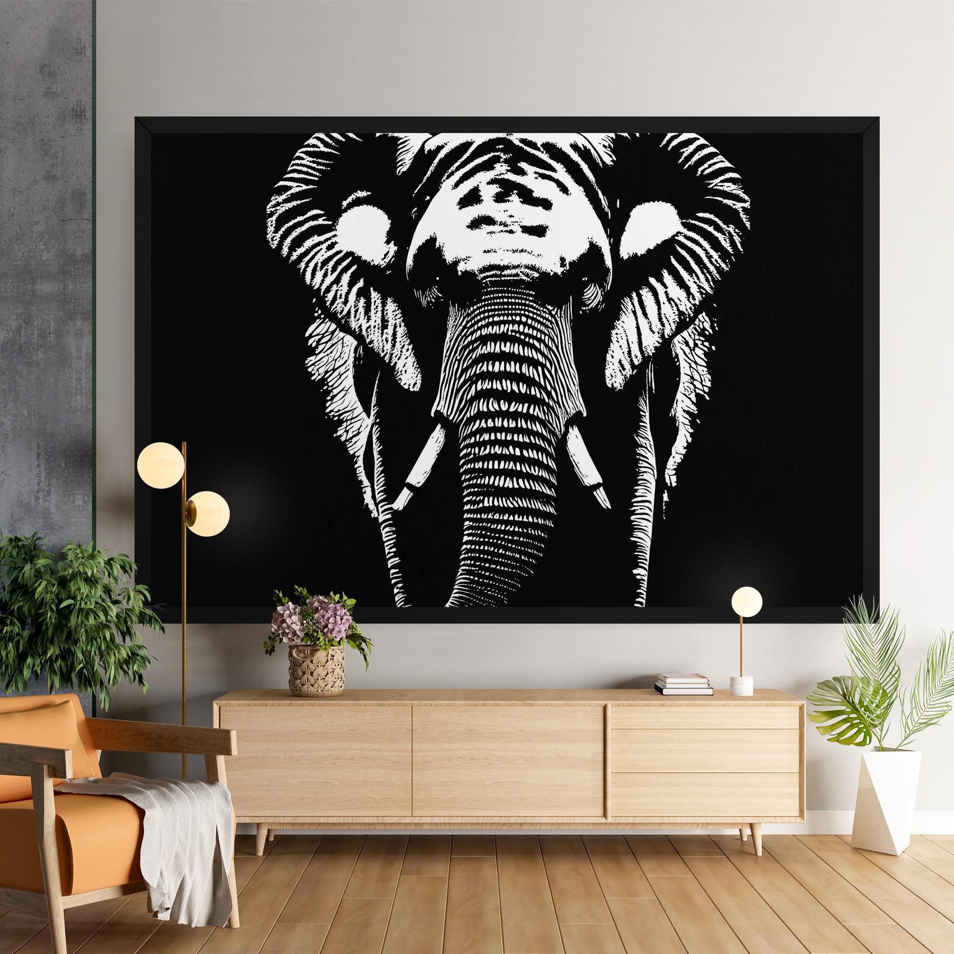 Elephant Drawing mockup 9