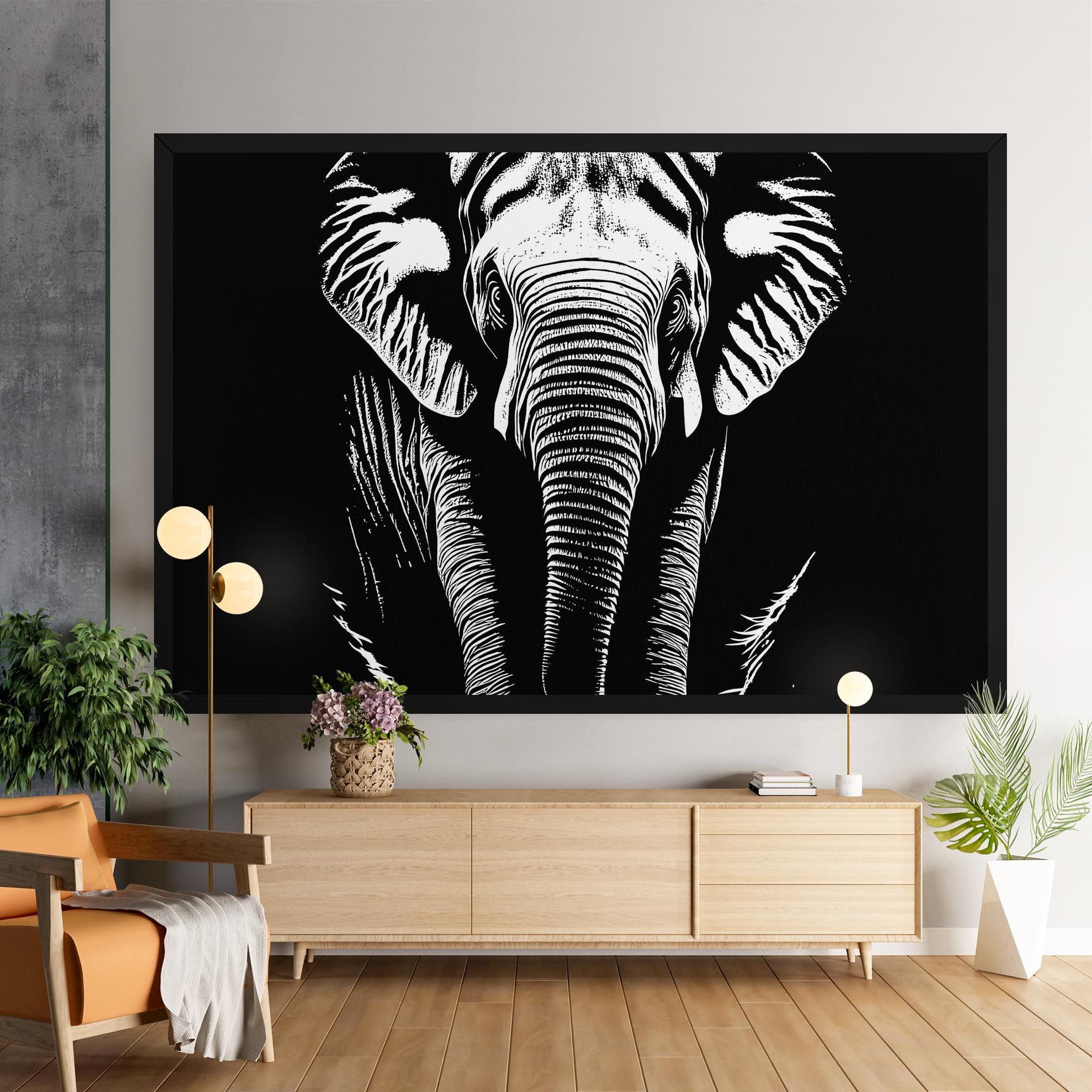 Elephant White Head mockup 9